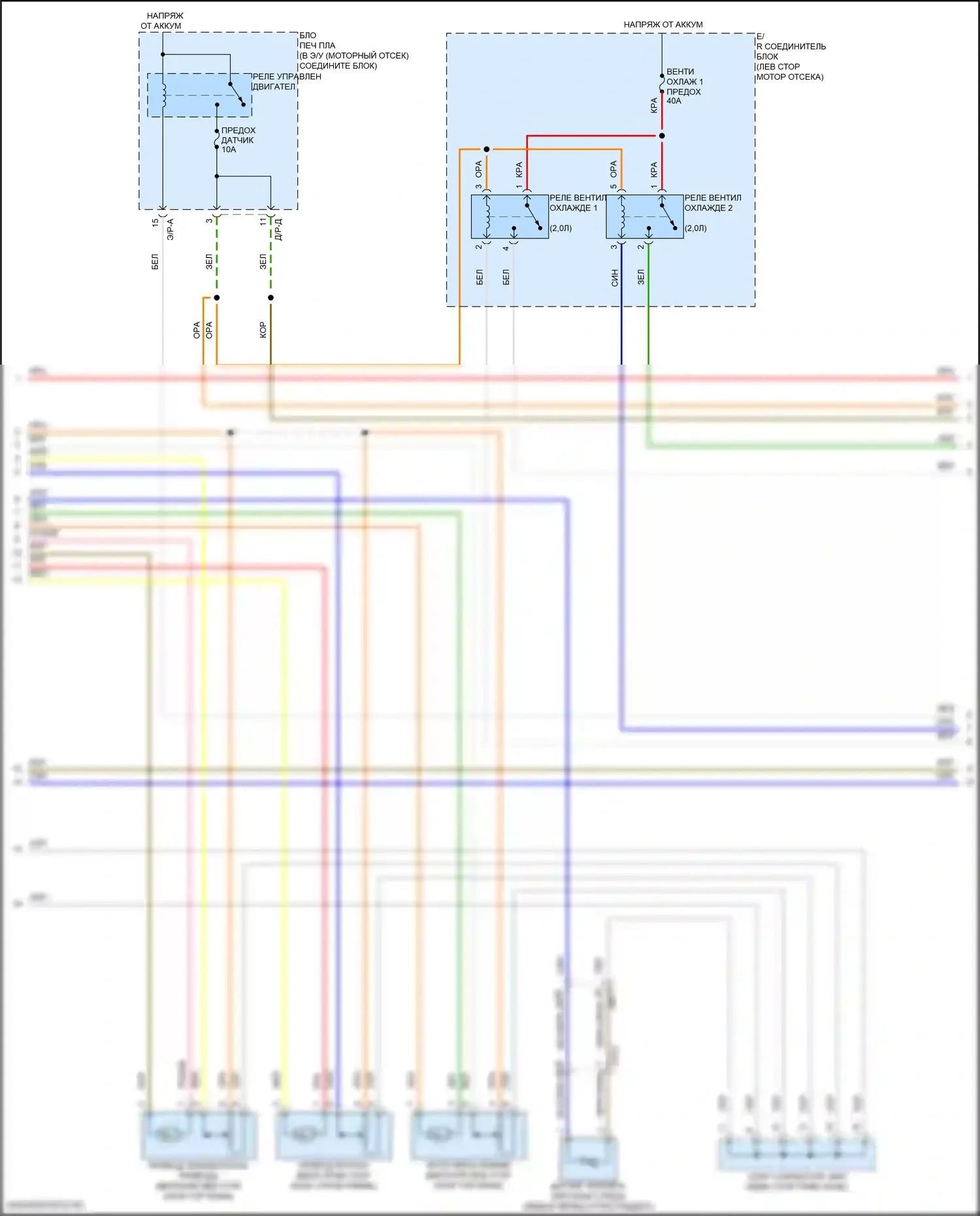 Elantra Hyundai VII рестайлинг (2023-2024): Электросхема ручного кондиционера (2 из 3) 