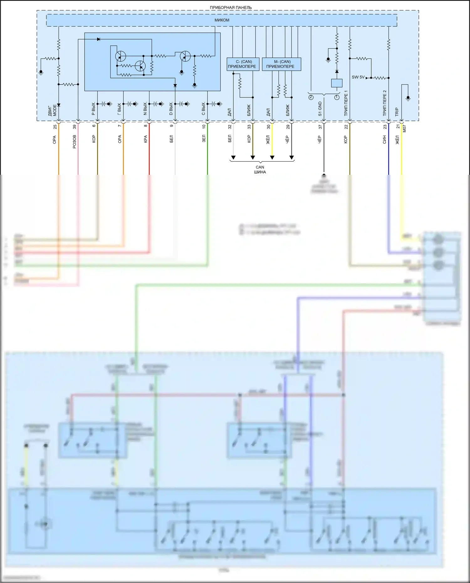 Elantra Hyundai VII рестайлинг (2023-2024): 2.0l, электросхема коробки передач (3 из 3) 