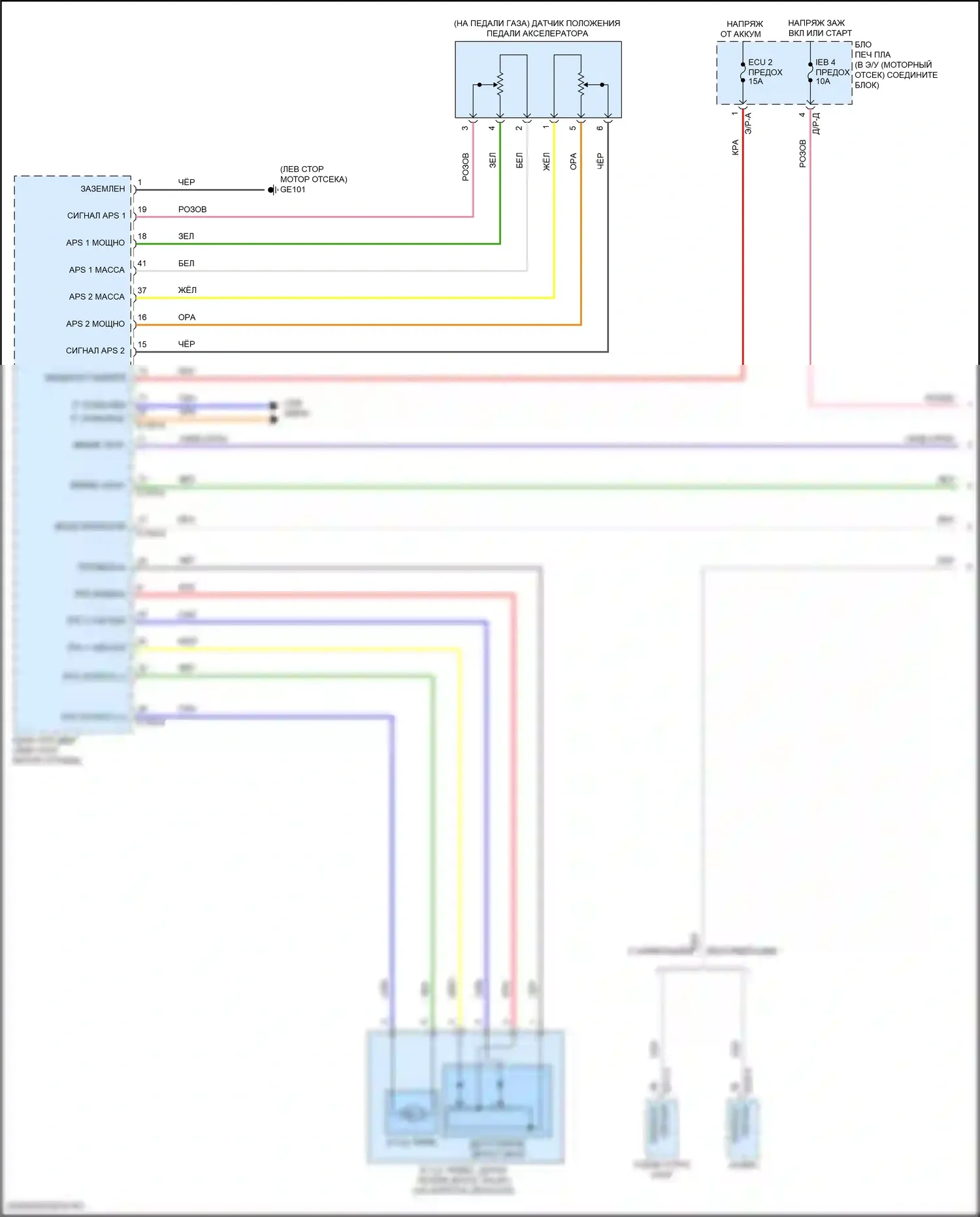 Elantra Hyundai VII рестайлинг (2023-2024): Электросхема круиз-контроля, гибридная (1 из 3) 