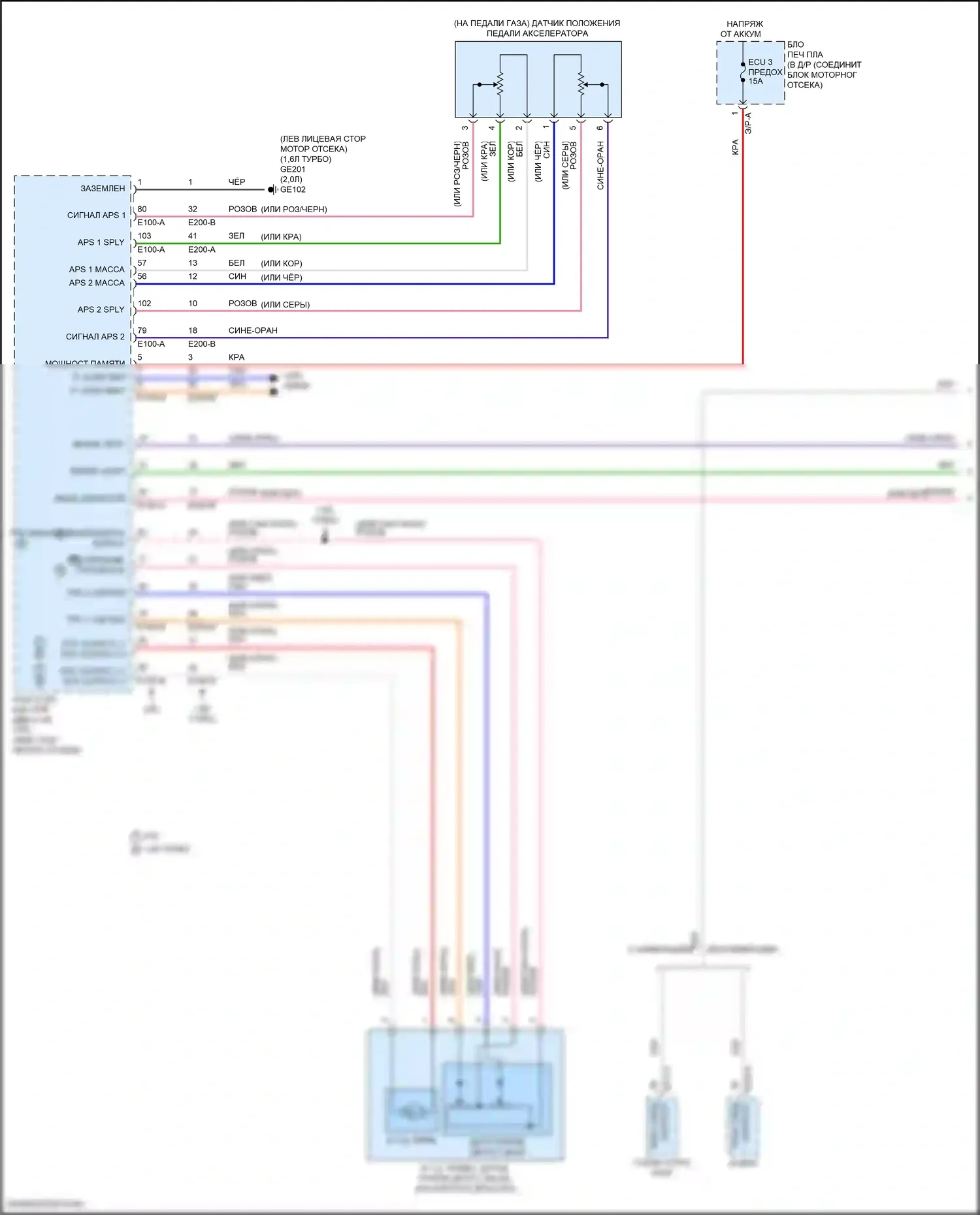 Elantra Hyundai VII рестайлинг (2023-2024): Электросхема круиз-контроля, кроме гибридного (1 из 4) 