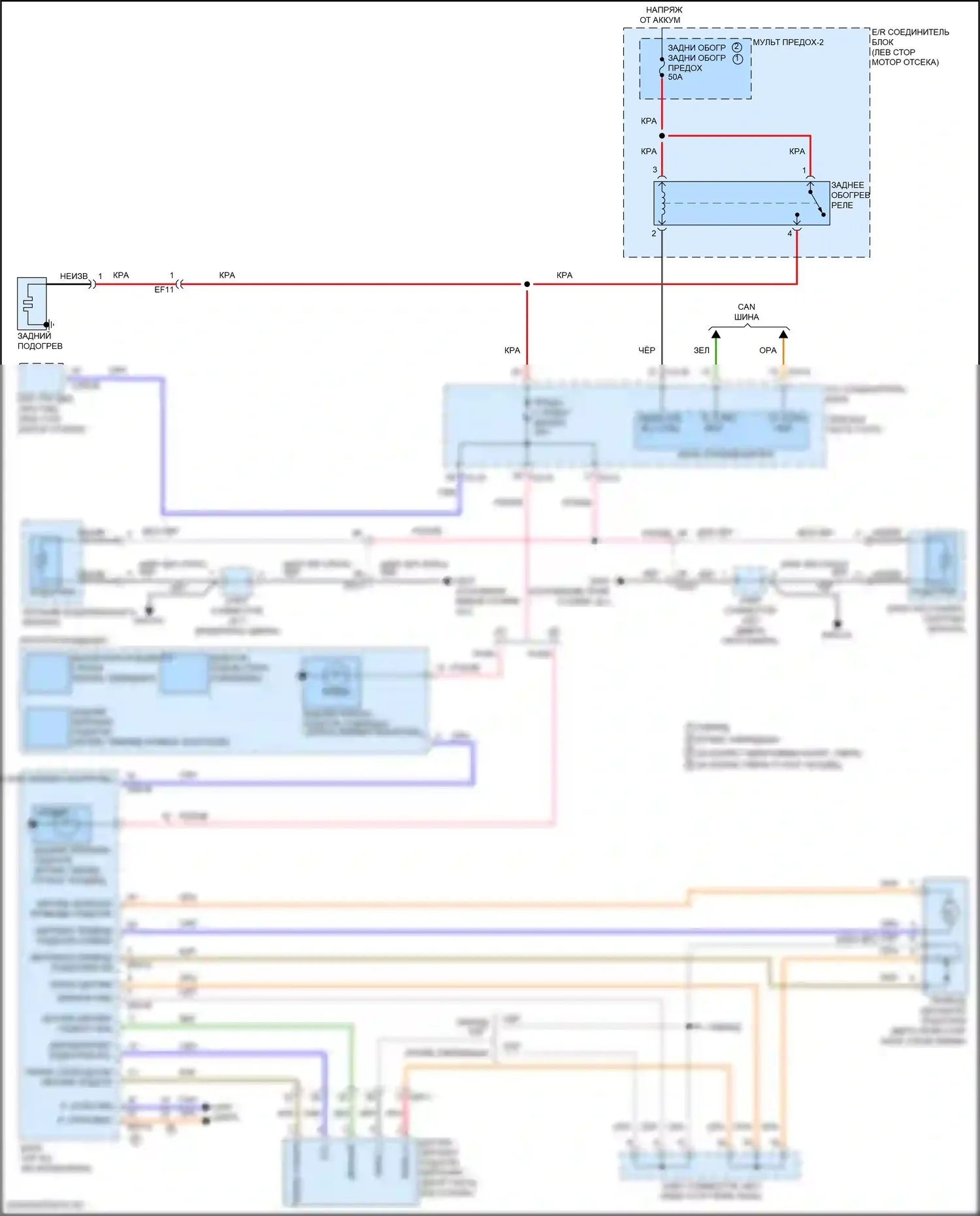 Elantra Hyundai VII рестайлинг (2023-2024): Размагничивает монтажную электросхему, с автоматическим размагничиванием 