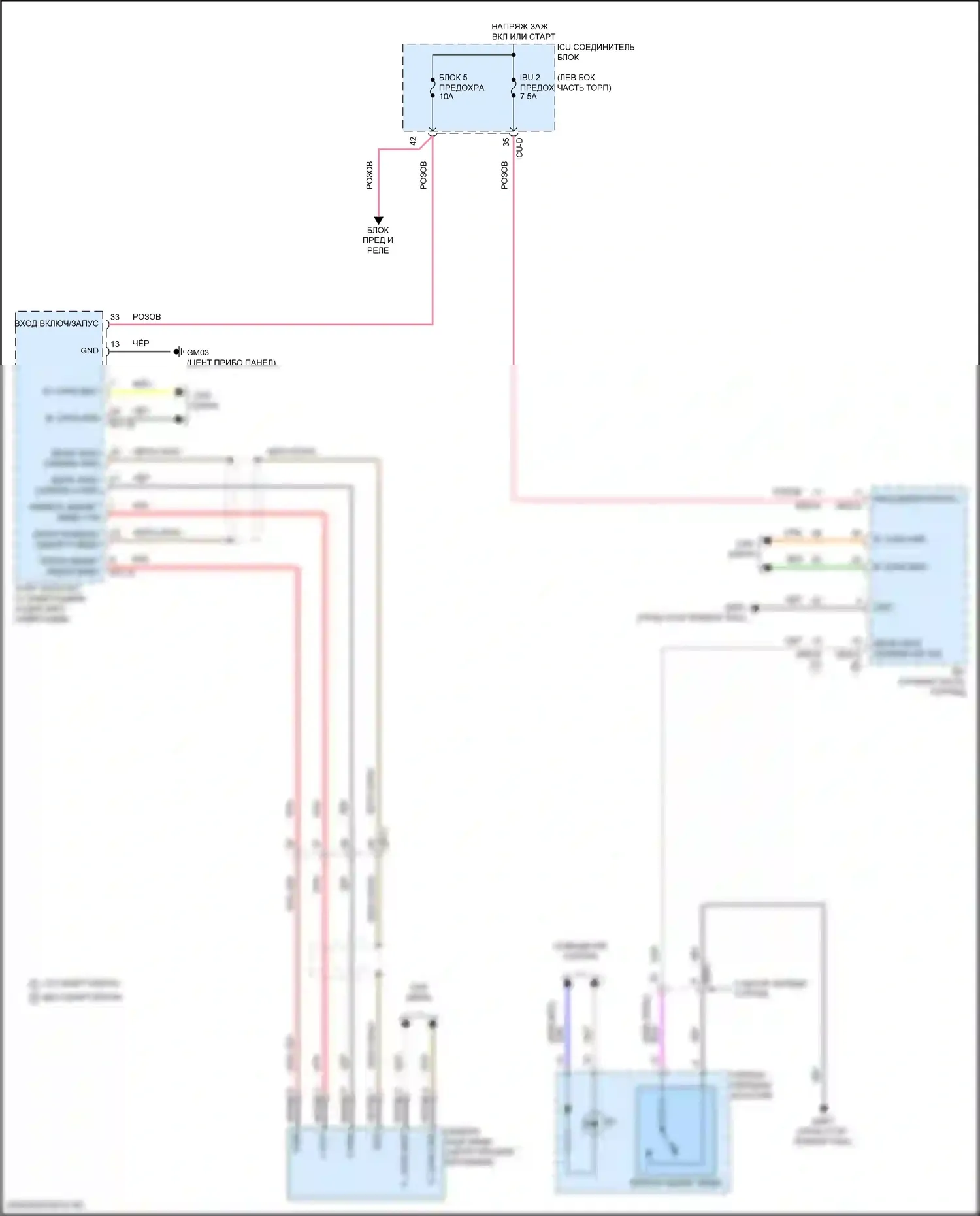 Elantra Hyundai VII рестайлинг (2023-2024): Электросхема камеры заднего вида 