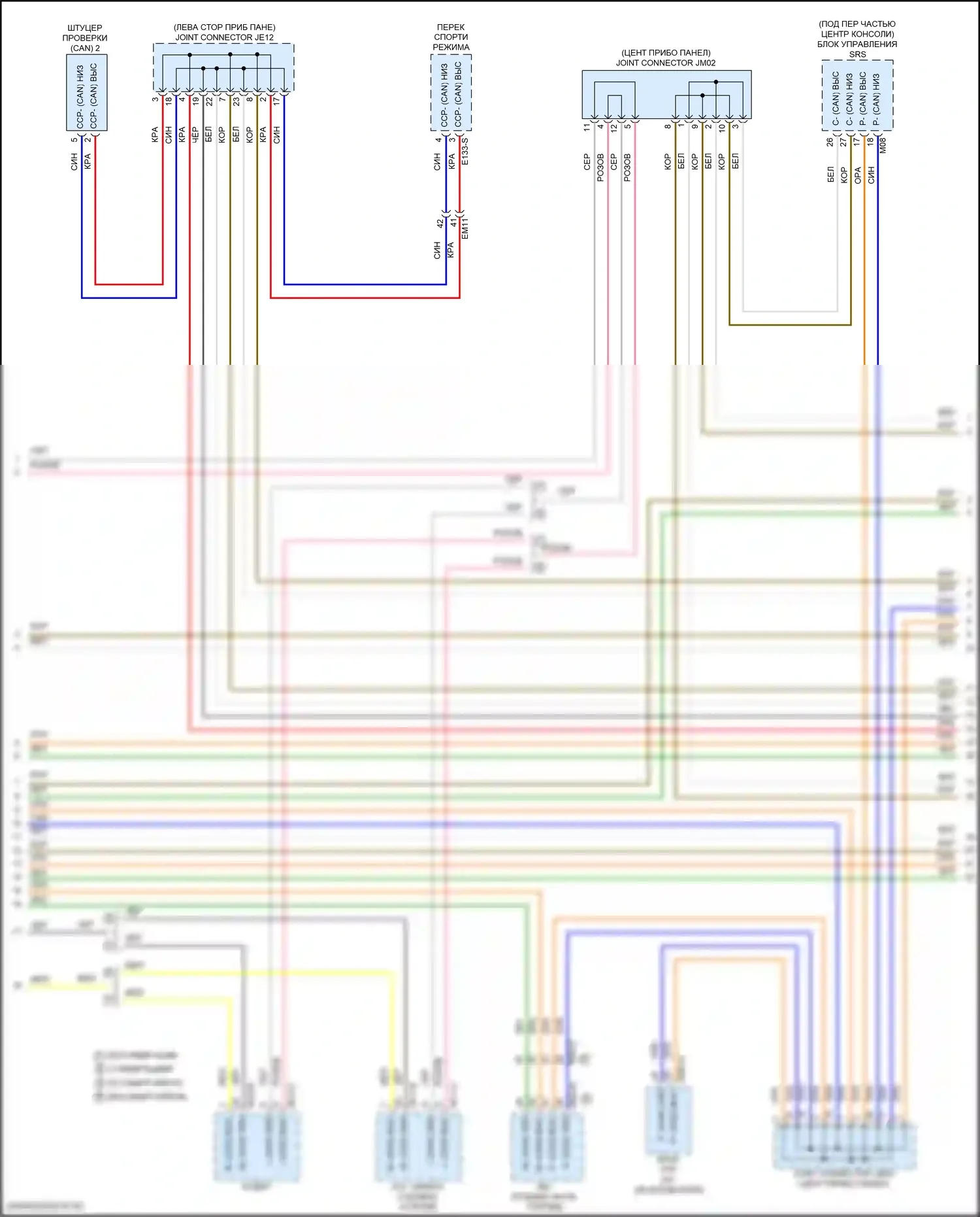 Elantra Hyundai VII (2020-2024): Can шина электросхема, гибридная (2 из 4) 