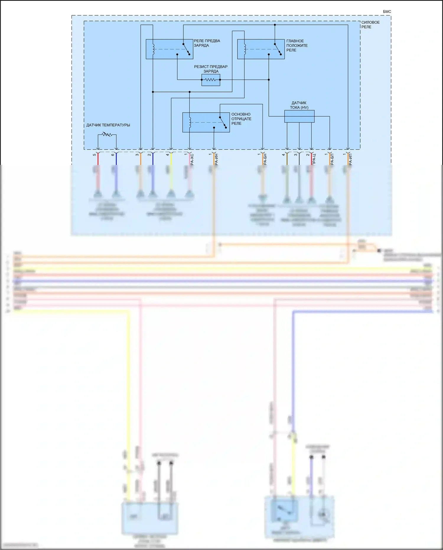 Elantra Hyundai VII (2020-2024): Электросхема двигатель 1.6л гибрид, электросхема управления гибрида (5 из 8) 
