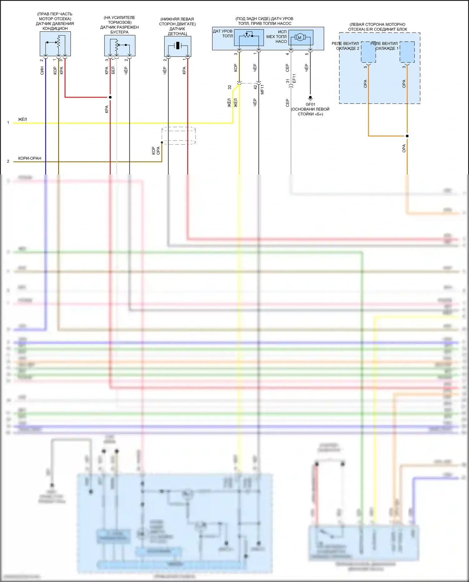Elantra Hyundai VII (2020-2024): Электросхема двигателя 2.0l (2 из 8) 