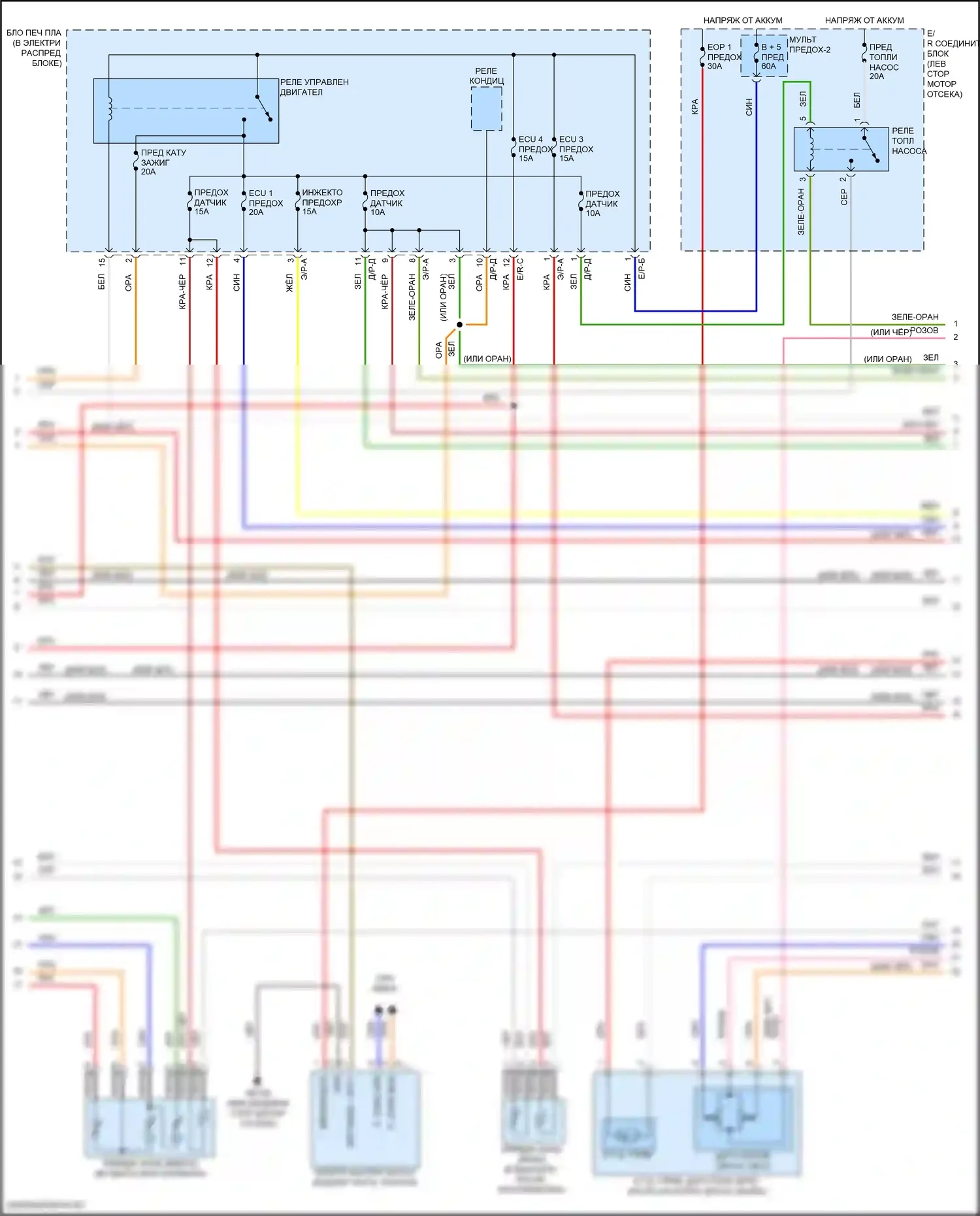 Elantra Hyundai VII (2020-2024): Электросхема двигателя 2.0l (4 из 8) 