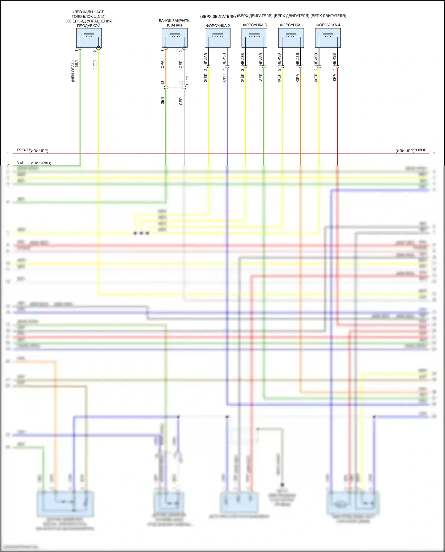 Elantra Hyundai VII (2020-2024): Электросхема двигателя 2.0l (6 из 8) 