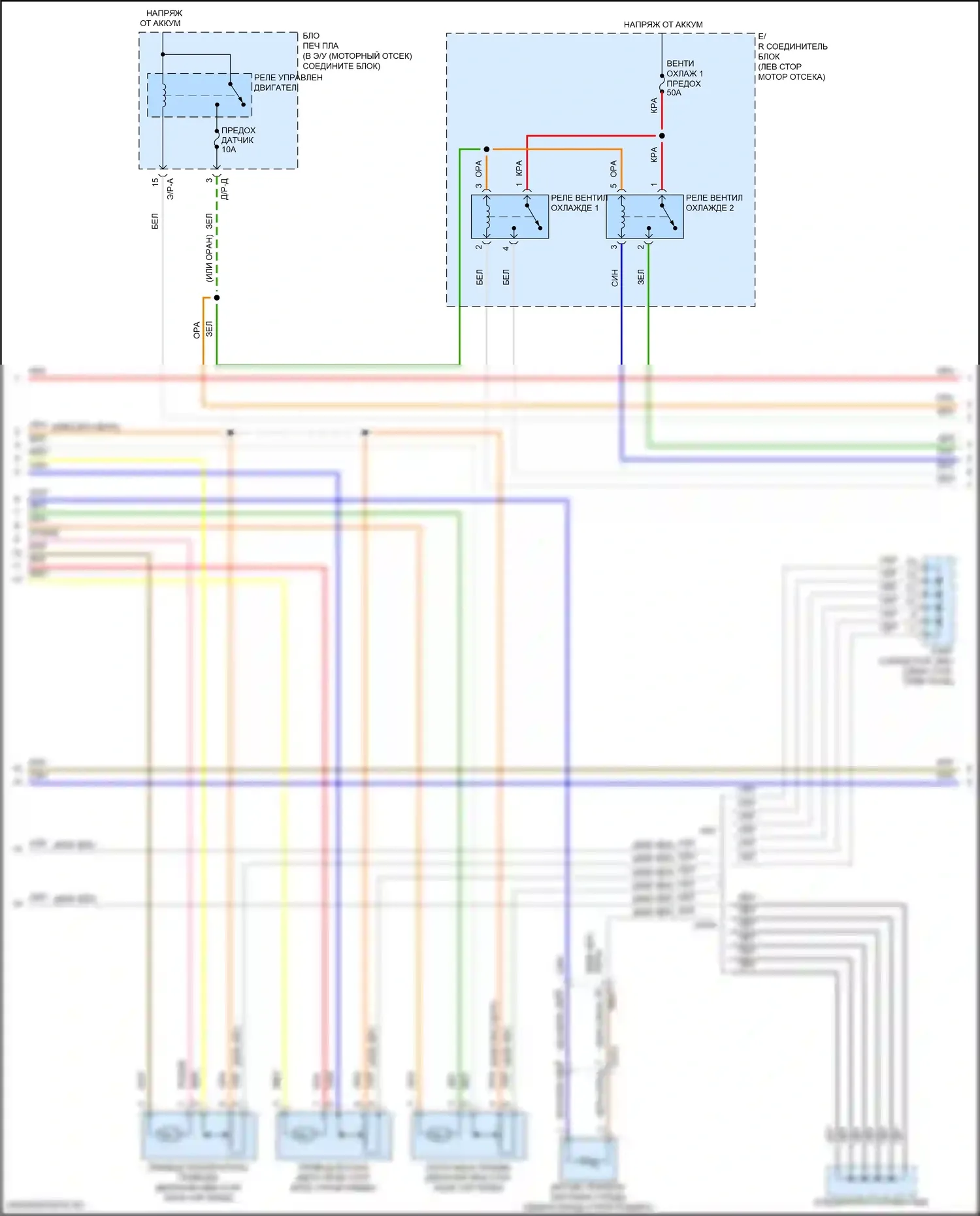 Elantra Hyundai VII (2020-2024): Электросхема ручного кондиционера, кроме гибридного (2 из 3) 