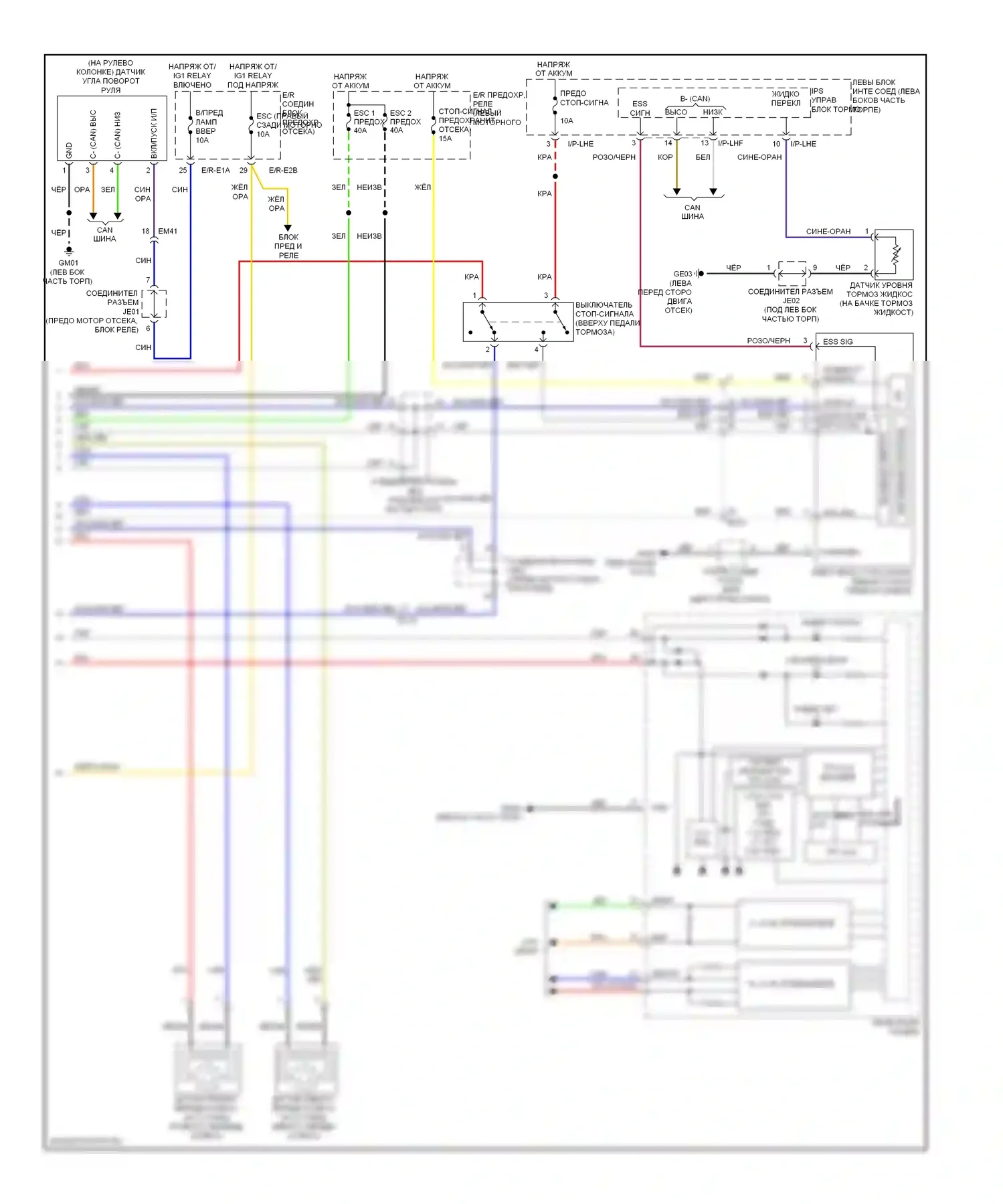 Equus Hyundai II рестайлинг (2013-2016): Антиблокировочная электросхема тормозов, премиум (2 из 2) 