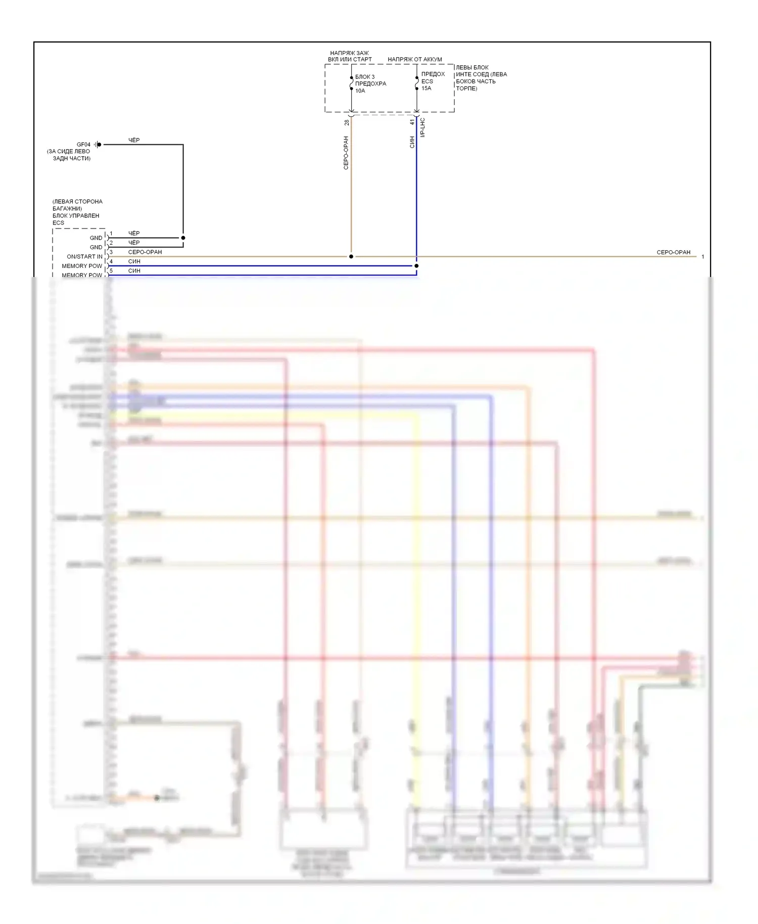 Equus Hyundai II рестайлинг (2013-2016): Электросхема электронной подвески (1 из 3) 