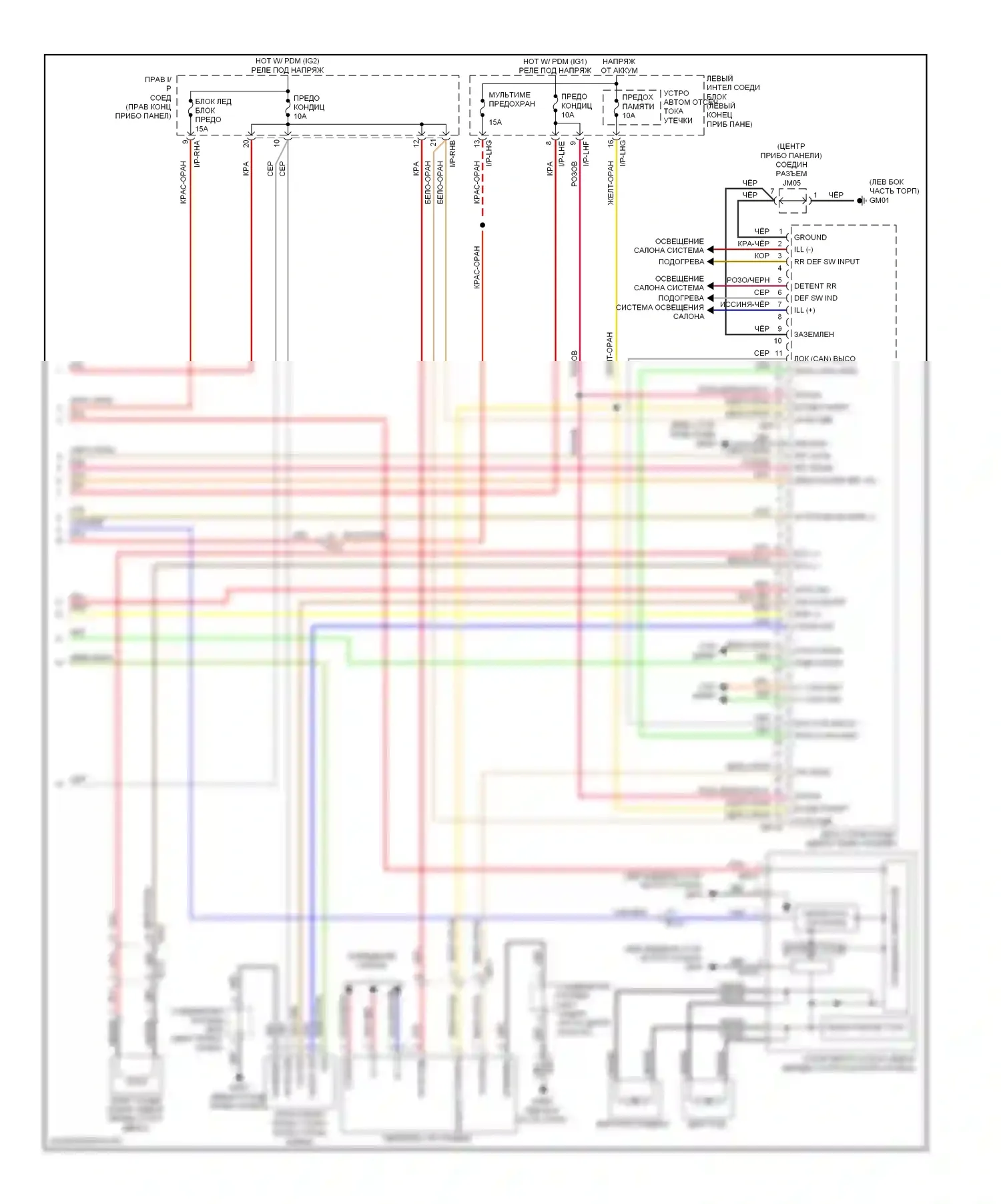 Equus Hyundai II рестайлинг (2013-2016): Электросхема климат контроля (4 из 4) 