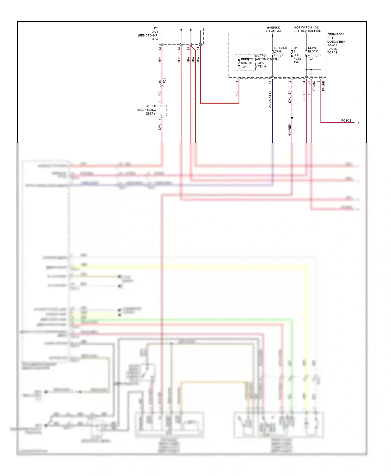Equus Hyundai II рестайлинг (2013-2016): Электросхема центрального замка (1 из 4) 