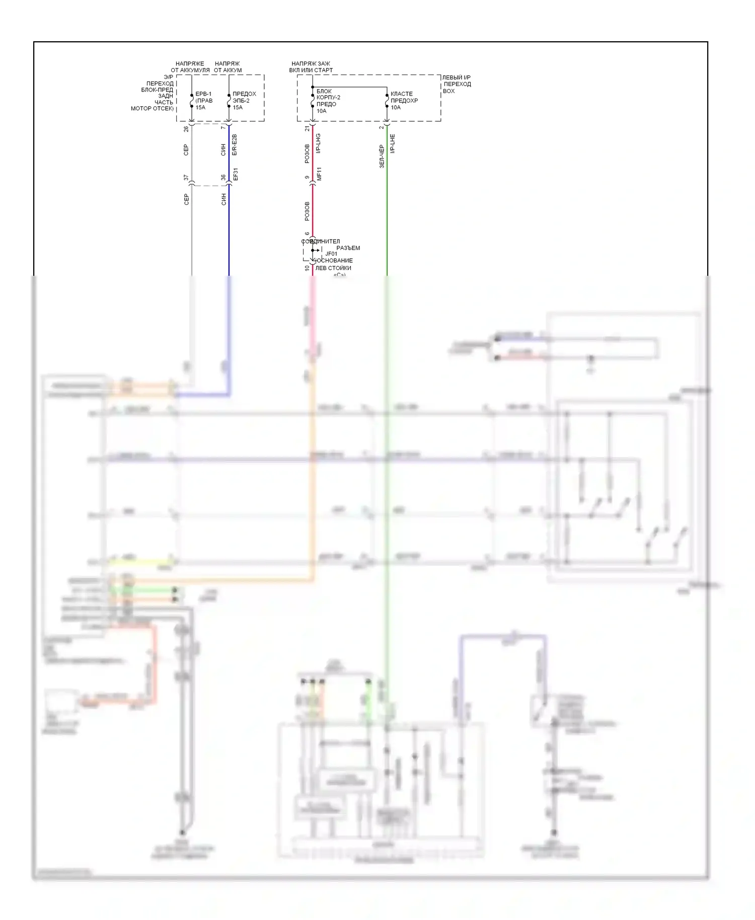 Equus Hyundai II (2009-2013): Электрический ручник электросхема 