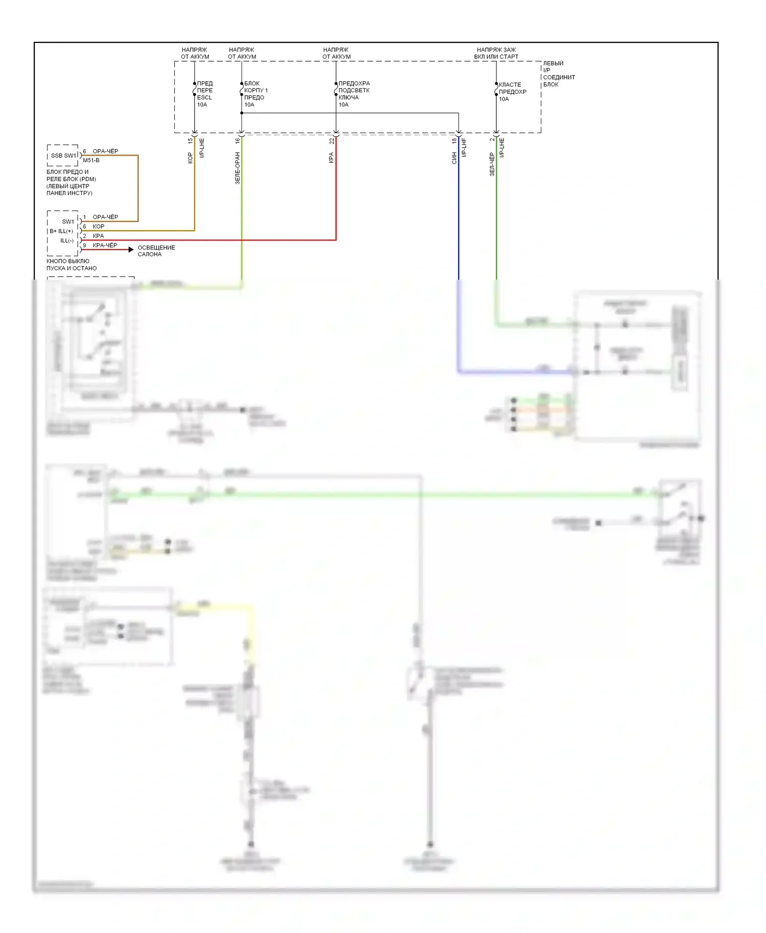Equus Hyundai II (2009-2013): Электросхема утора 
