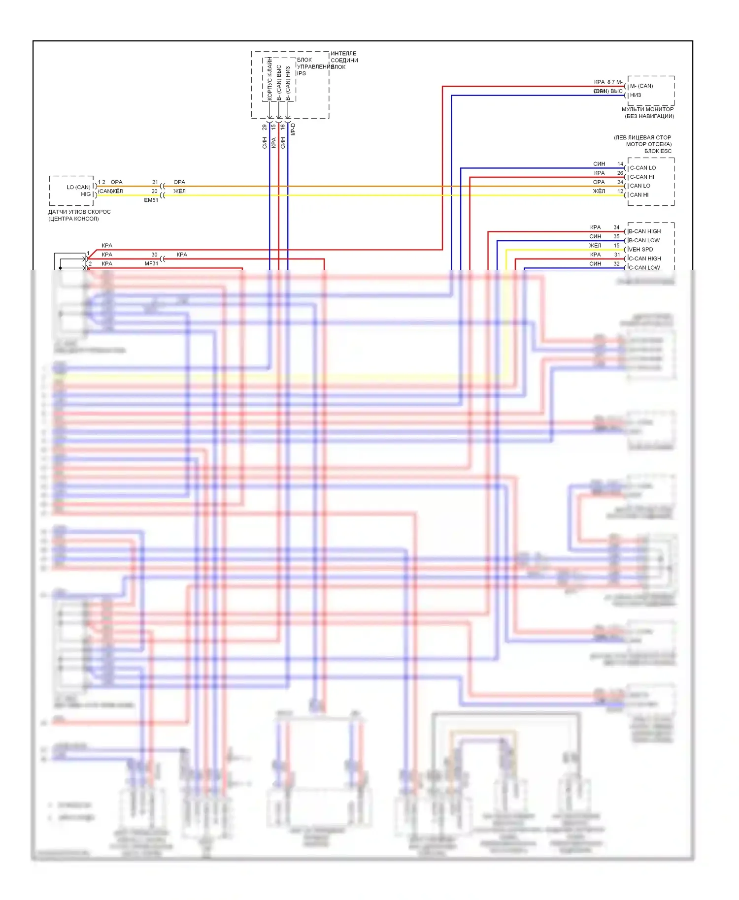 Genesis Hyundai I рестайлинг (2011-2016): 3.8l, can шина электросхема (2 из 2) 