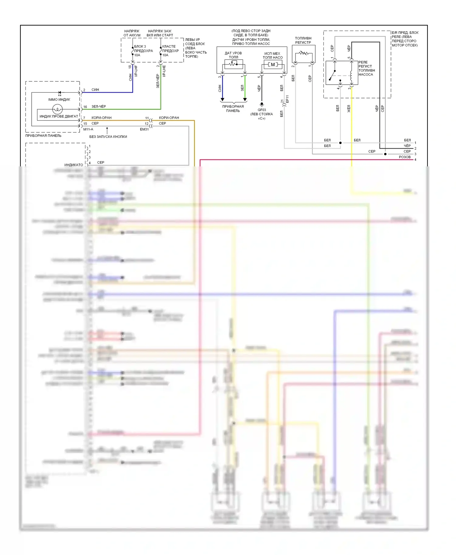 Genesis Hyundai I рестайлинг (2011-2016): Электросхема двигателя 3.8l (1 из 6) 
