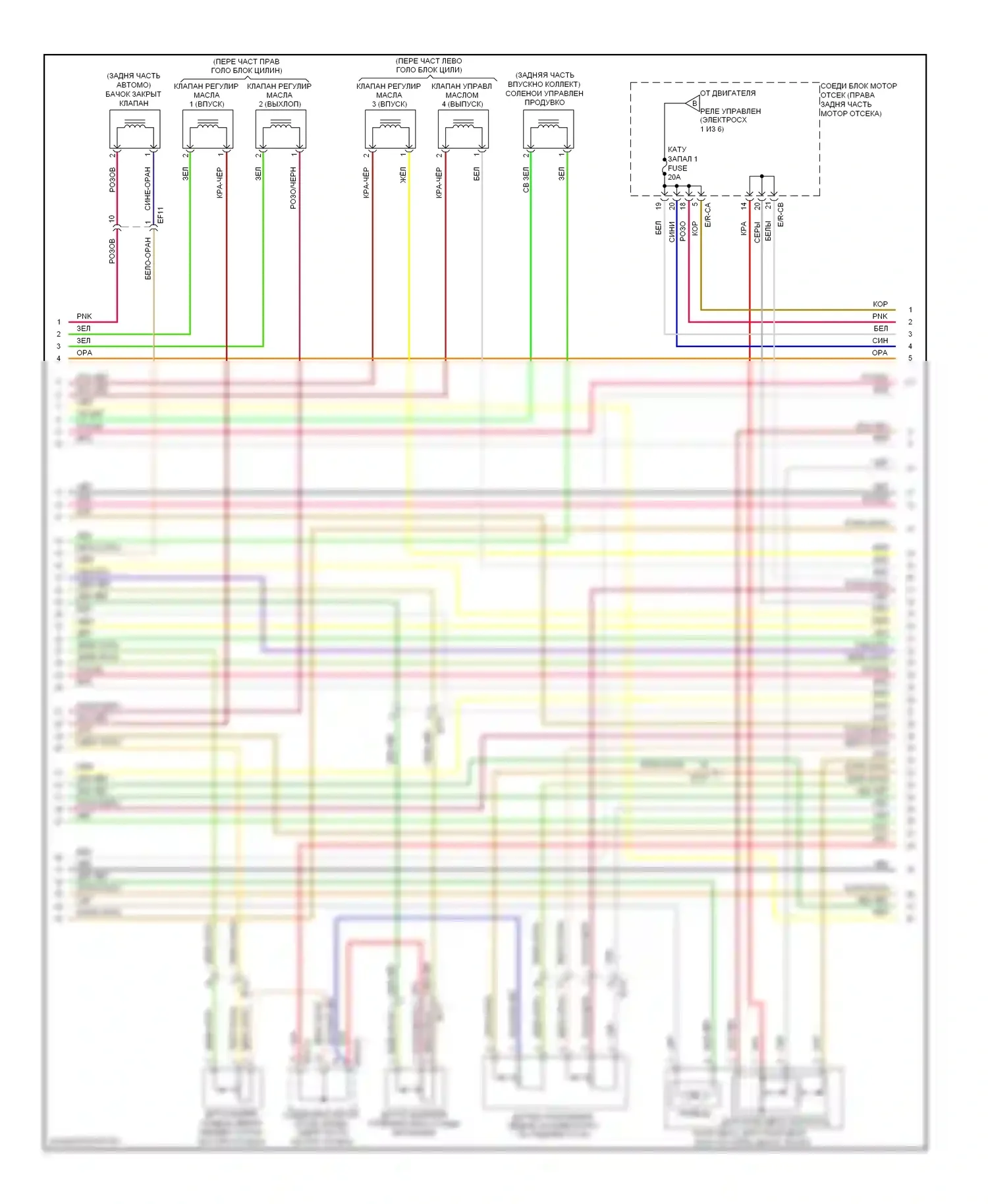 Genesis Hyundai I рестайлинг (2011-2016): Электросхема двигателя 5.0l (3 из 6) 