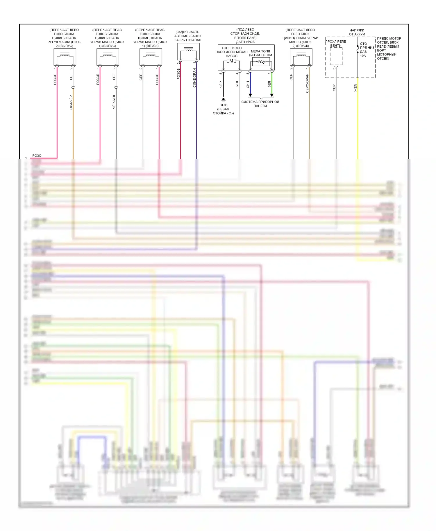 Genesis Hyundai I (2008-2011): Электросхема двигателя 3.8l (2 из 5) 