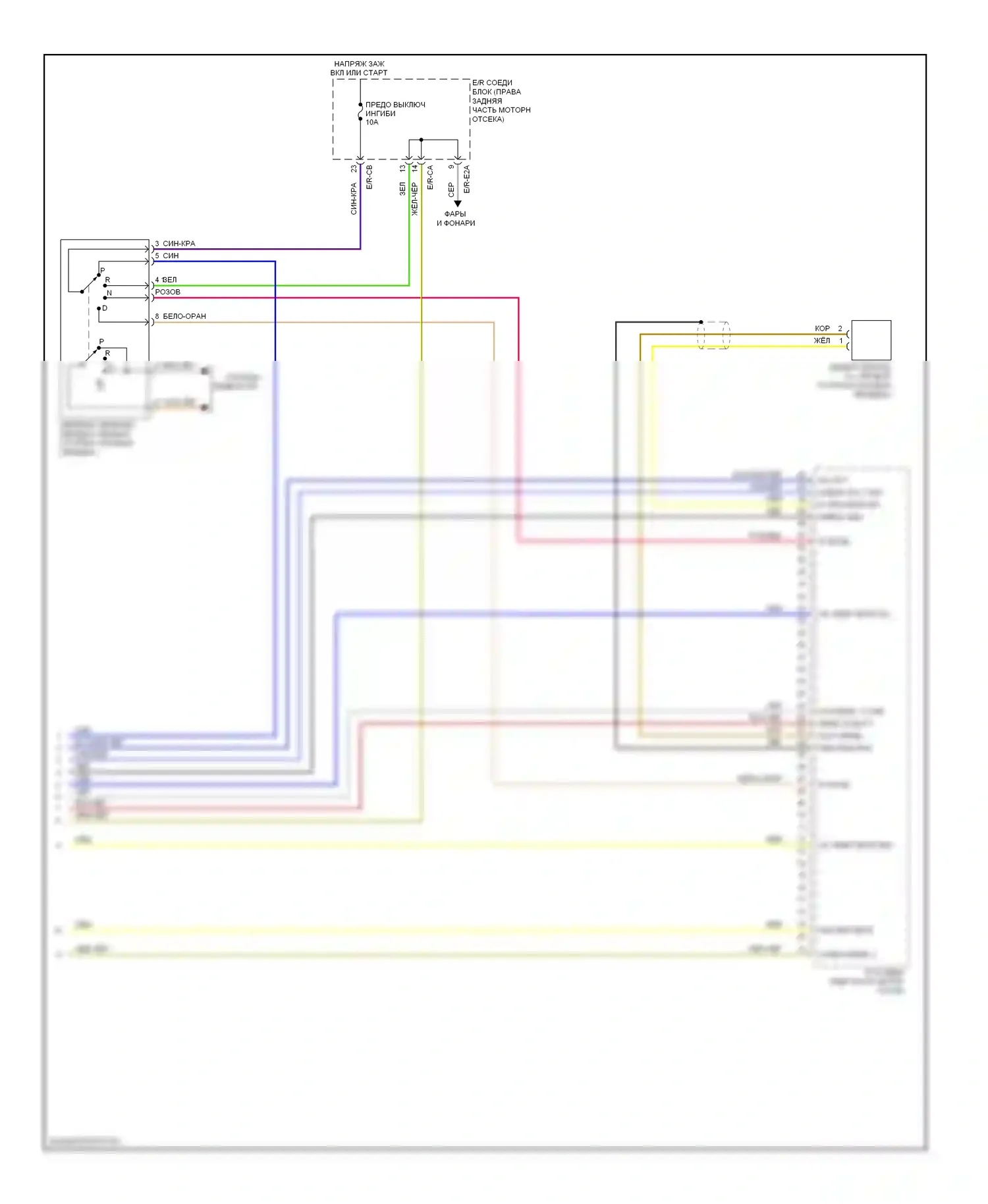 Genesis Hyundai I (2008-2011): 3.8l, электросхема коробки передач (2 из 2) 