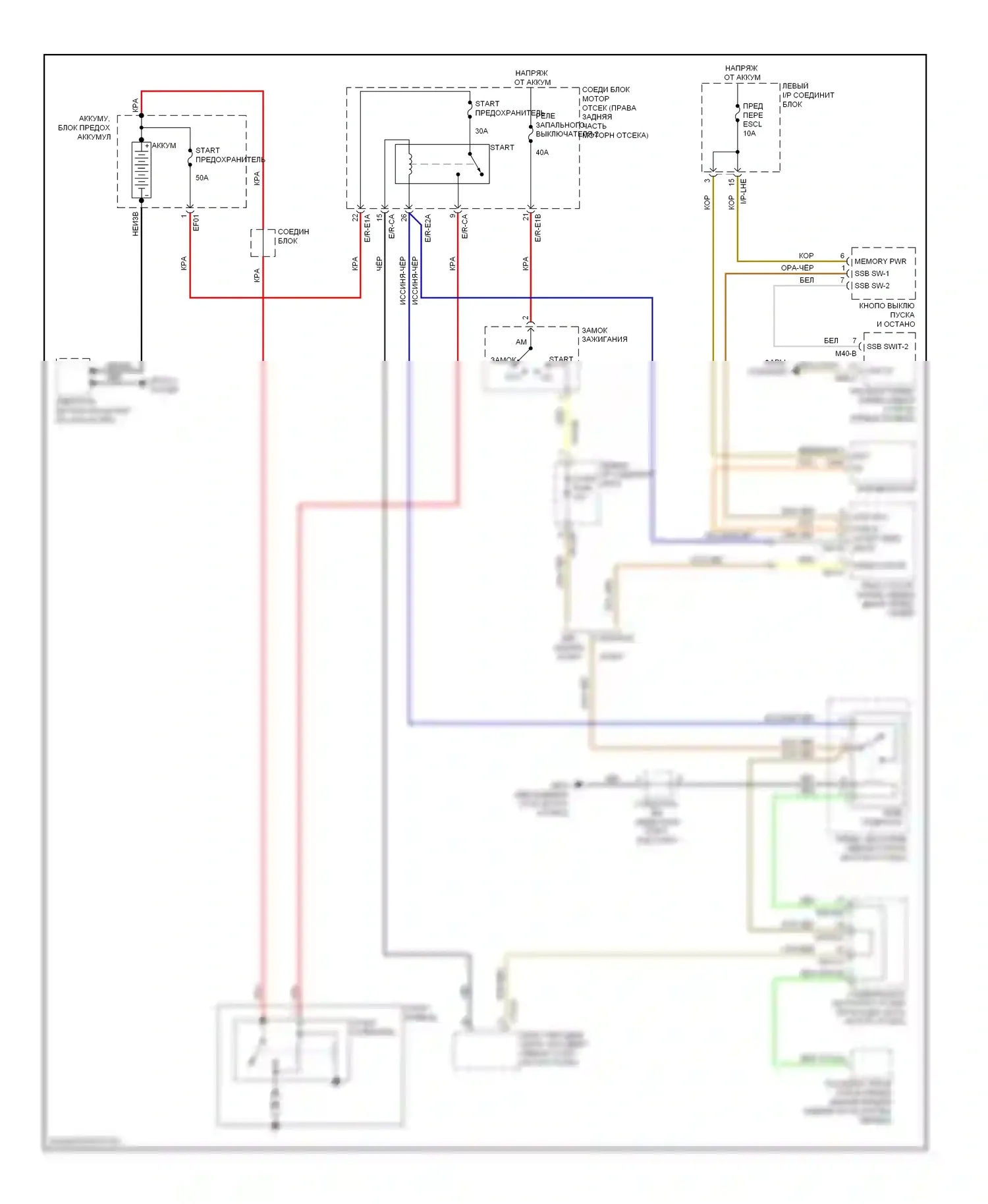Genesis Hyundai I (2008-2011): 4.6l, электросхема стартера 