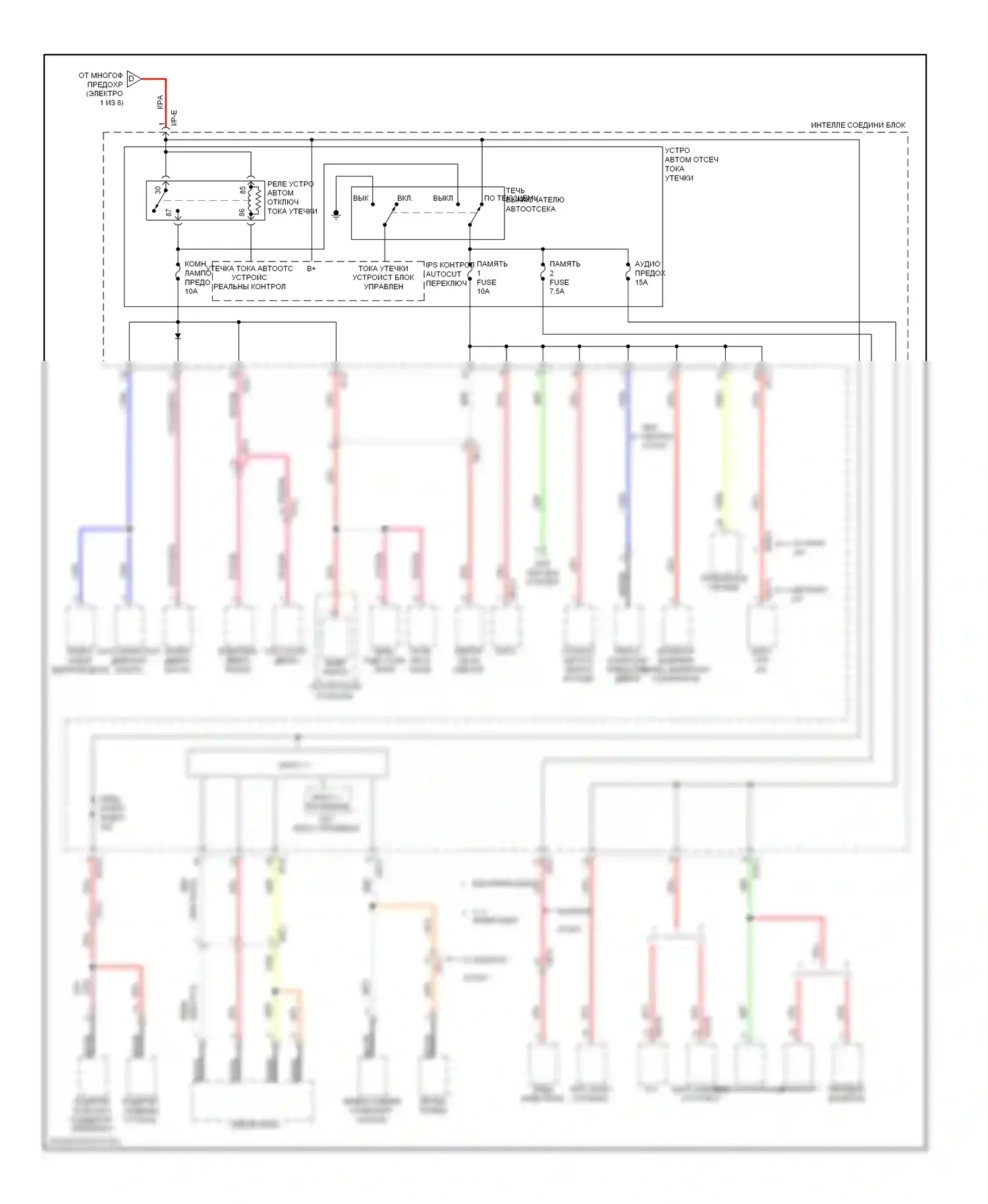 Genesis Hyundai II (2013-2016): Электросхема блока предохранителей реле (8 из 8) 