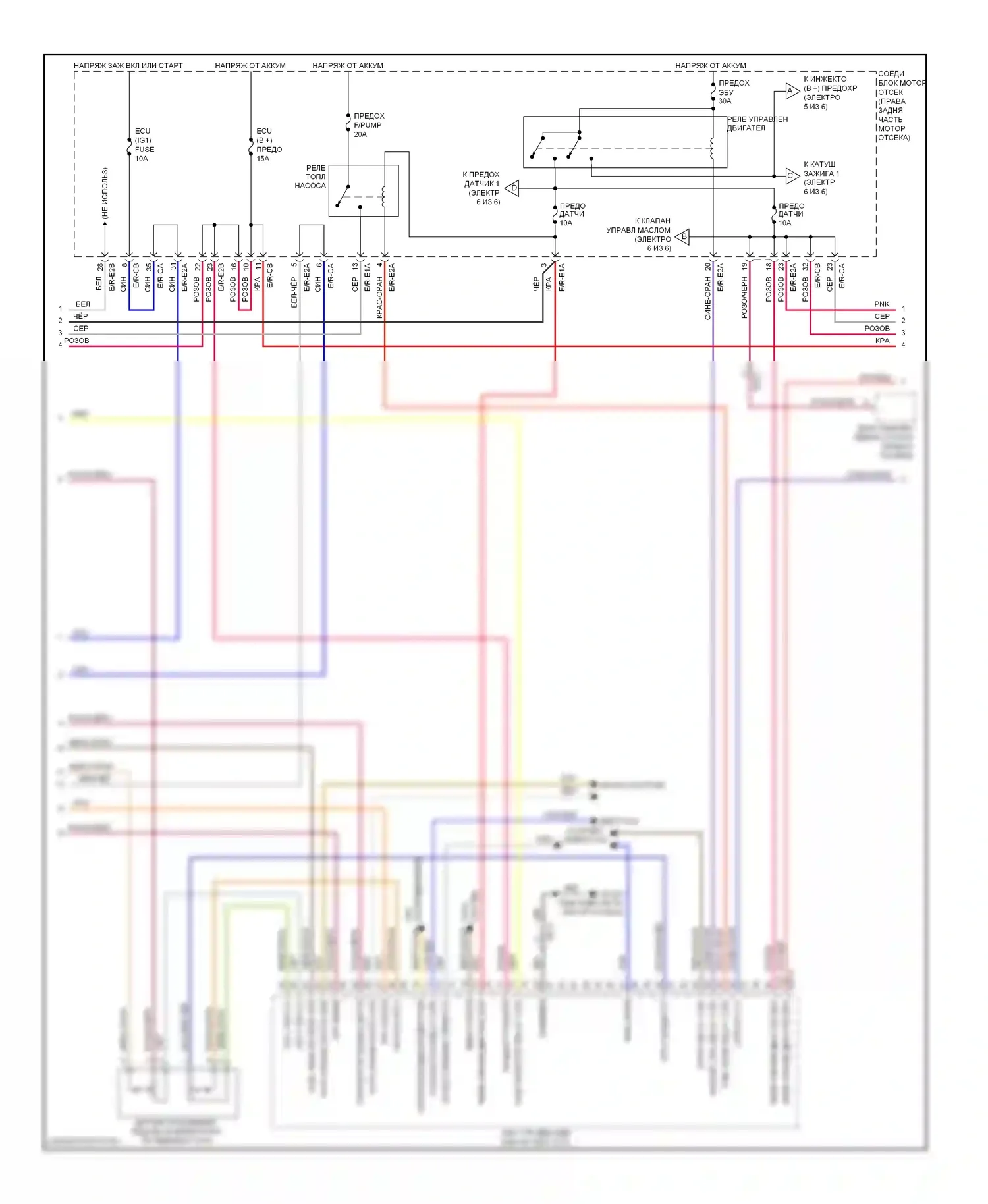 Genesis Hyundai II (2013-2016): Электросхема двигателя 3.8l (2 из 6) 