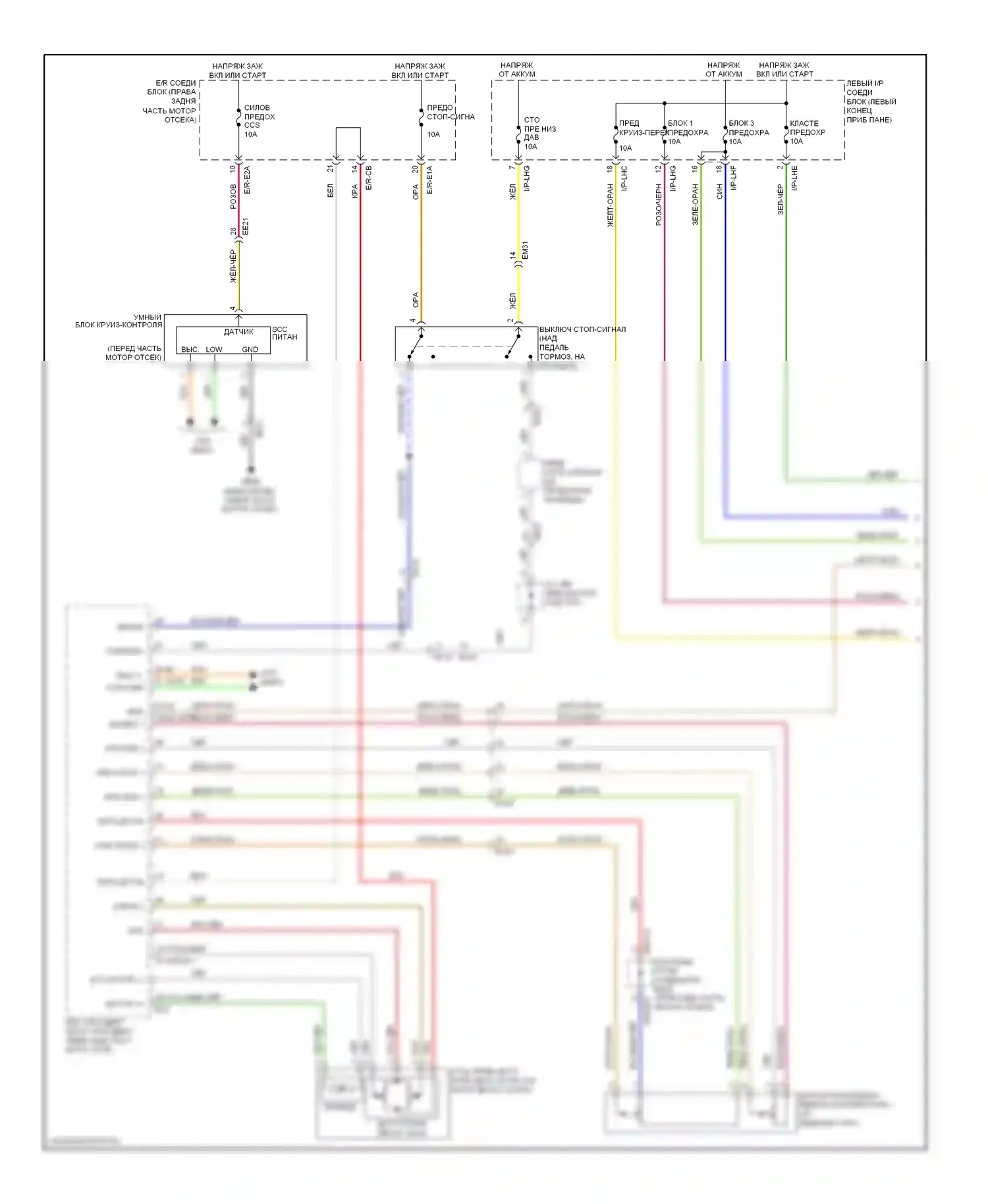 Genesis Hyundai II (2013-2016): 5,0л, электросхема круиз-контроля, с scc (1 из 2) 