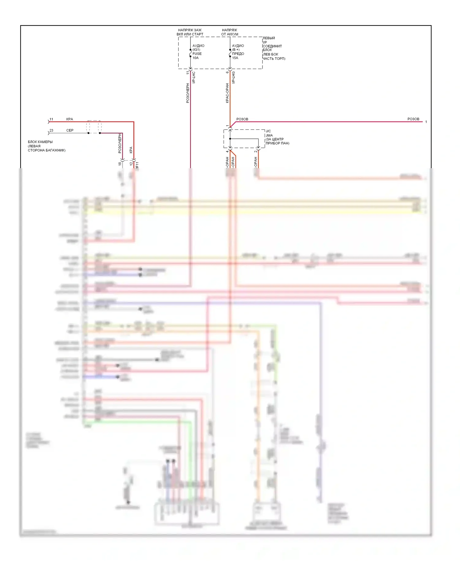 Genesis Hyundai II (2013-2016): Электросхема информационной системы водителя (1 из 4) 