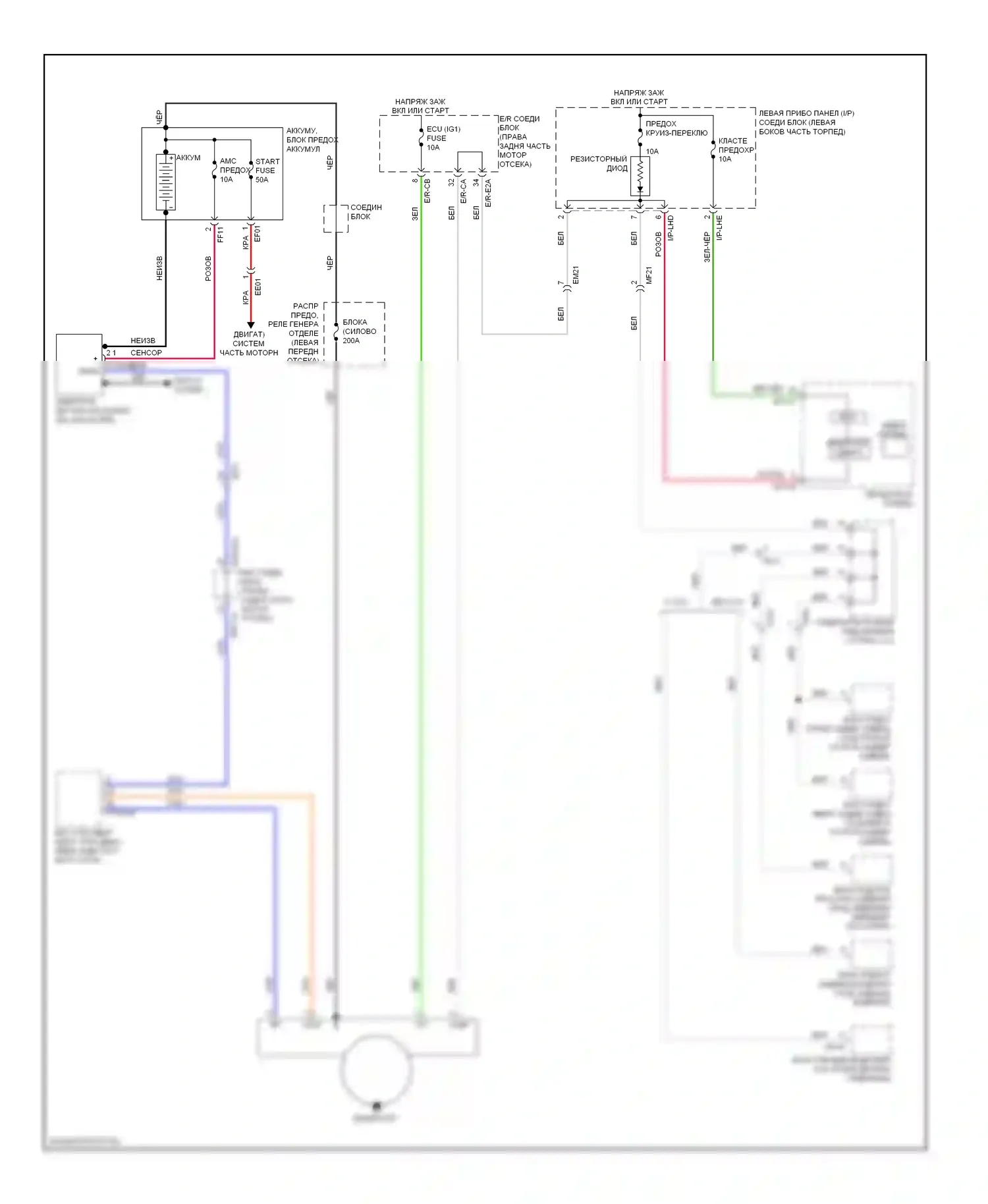 Genesis Hyundai II (2013-2016): 5.0l, электросхема генератора 