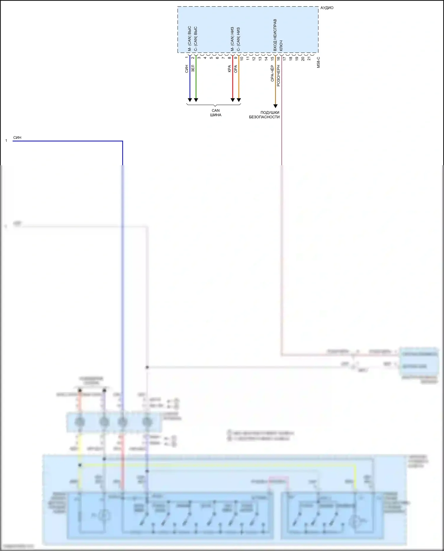 Grand Santa Fe Hyundai III рестайлинг (2015-2018): Магнитола, без навигации, дисплея, без усилителя (3 из 3) 