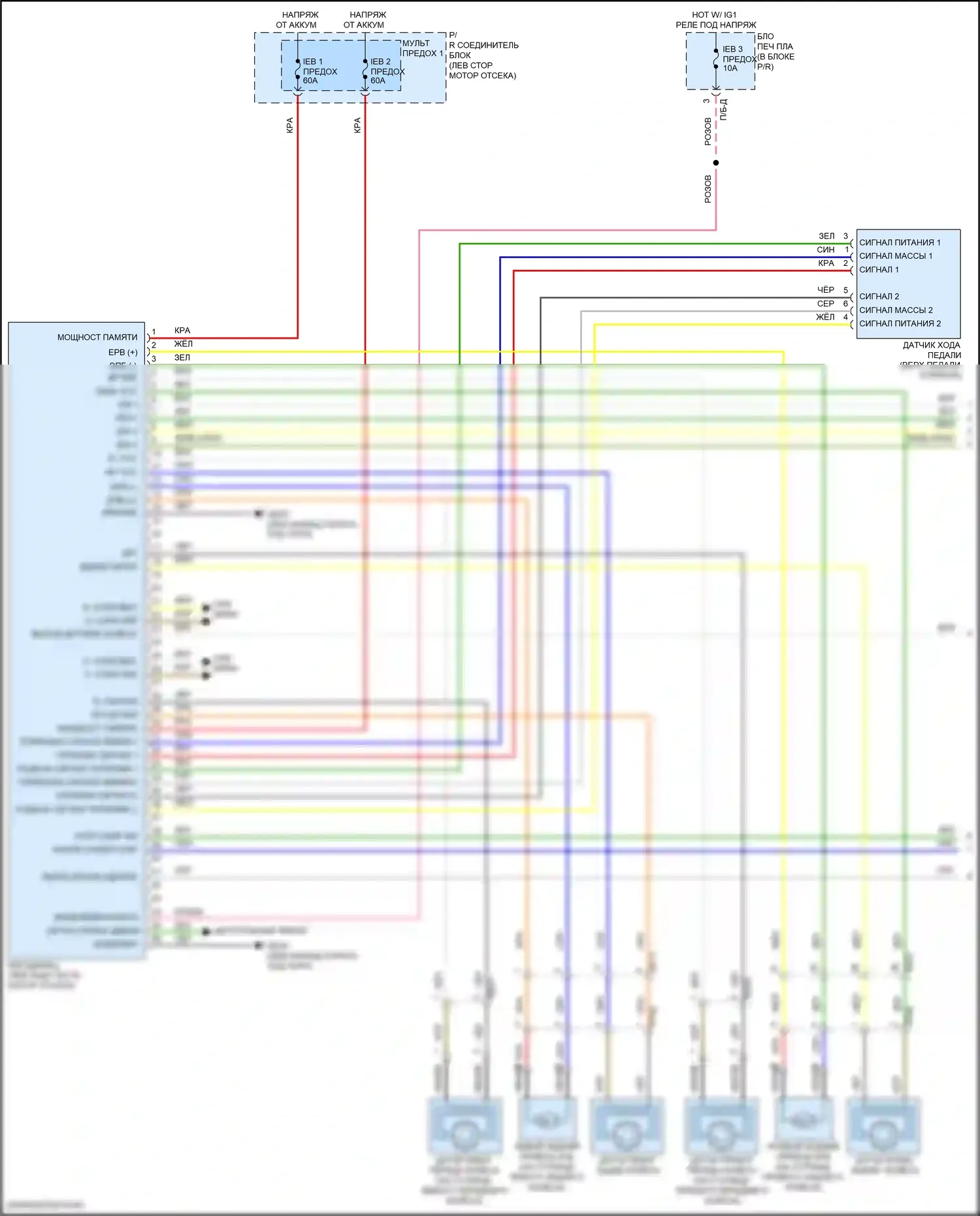 IONIQ 5 Hyundai I (2021-2024): Антиблокировочная система abs электросхема (1 из 2) 