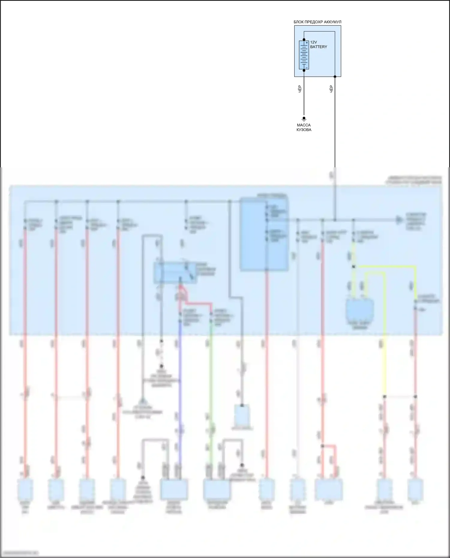 IONIQ 5 Hyundai I (2021-2024): Электросхема блока предохранителей реле (1 из 12) 