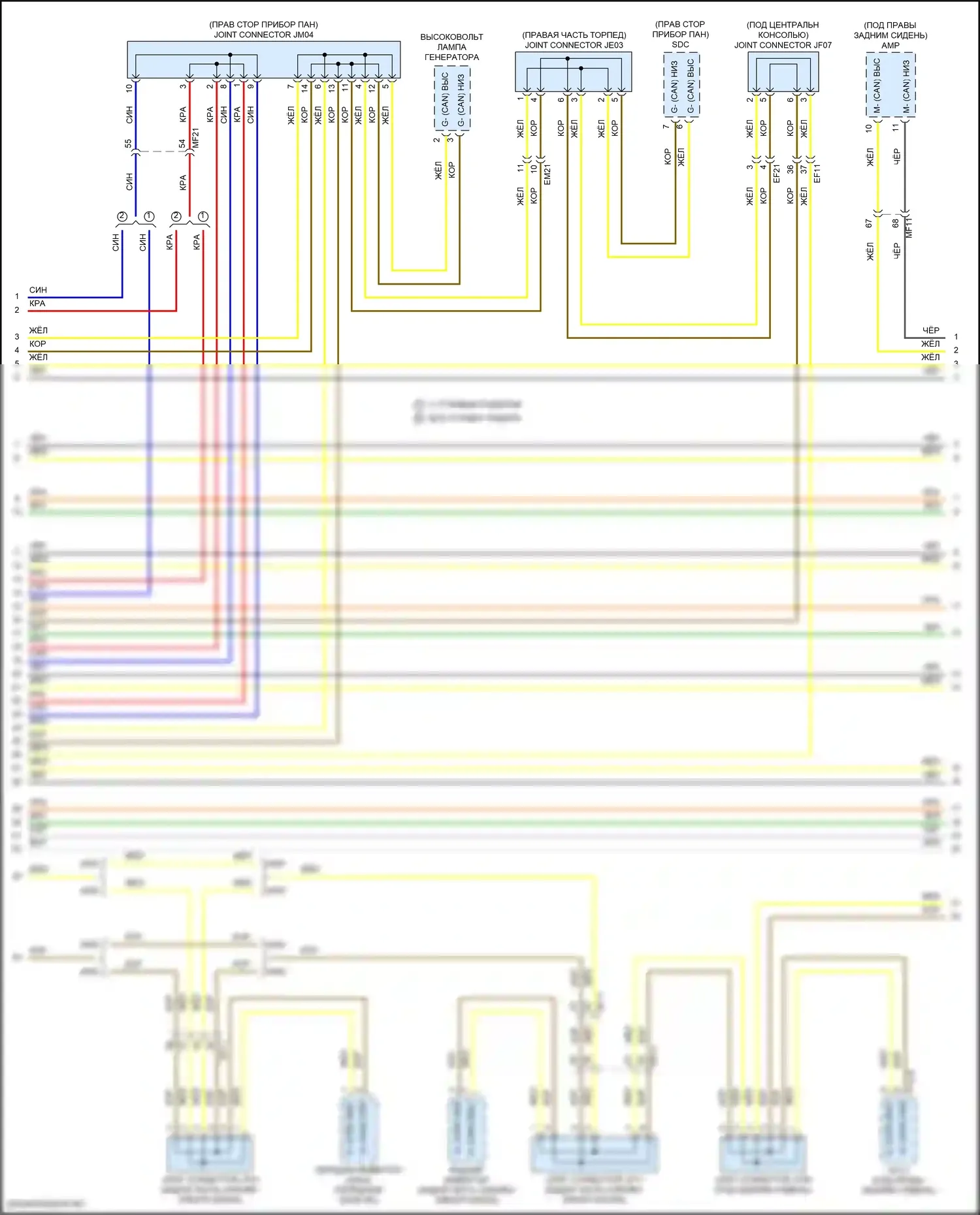 IONIQ 5 Hyundai I (2021-2024): Can шина электросхема (4 из 8) 