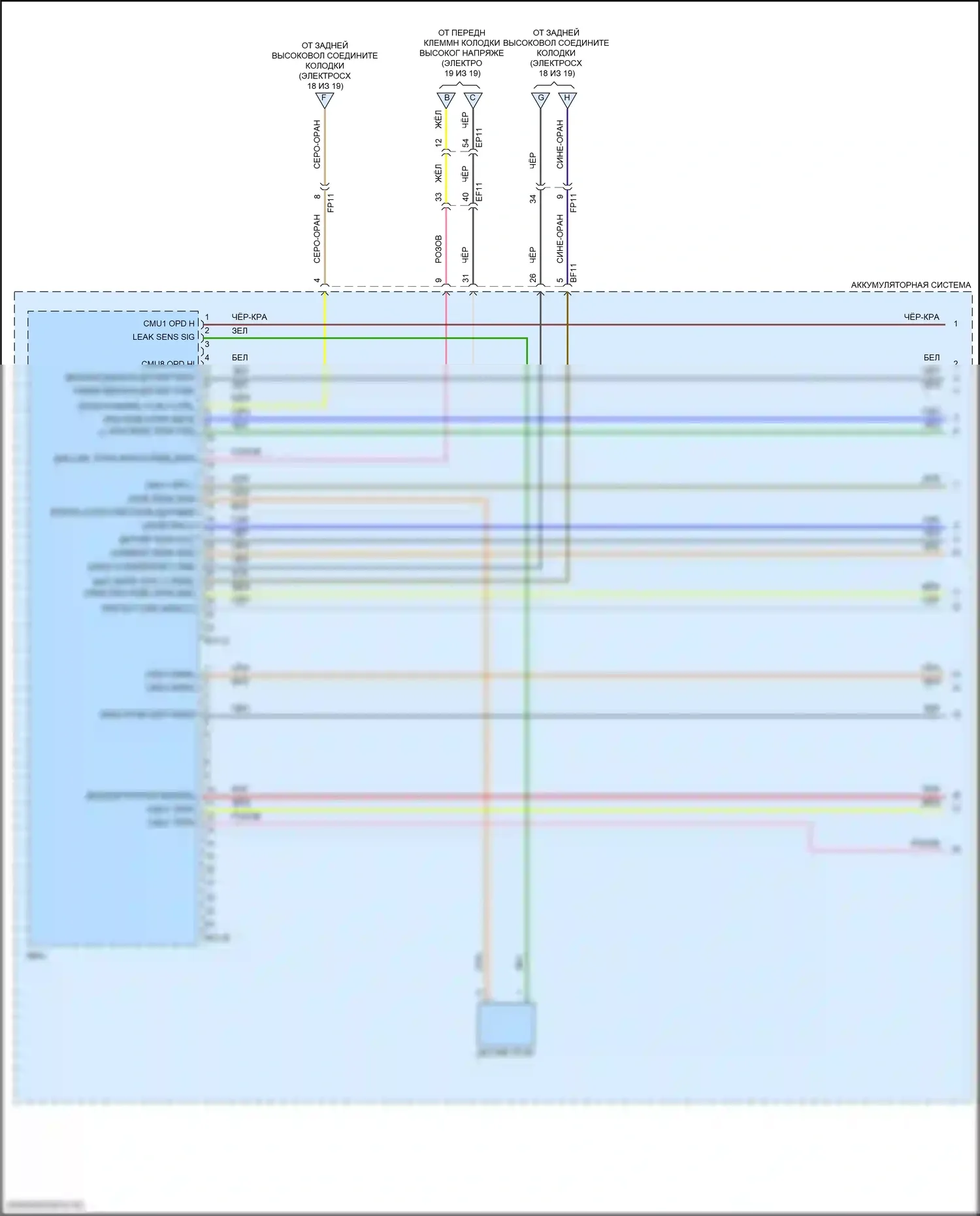 IONIQ 5 Hyundai I (2021-2024): Электросхема электрическая двигателя, базовая (1 из 19) 