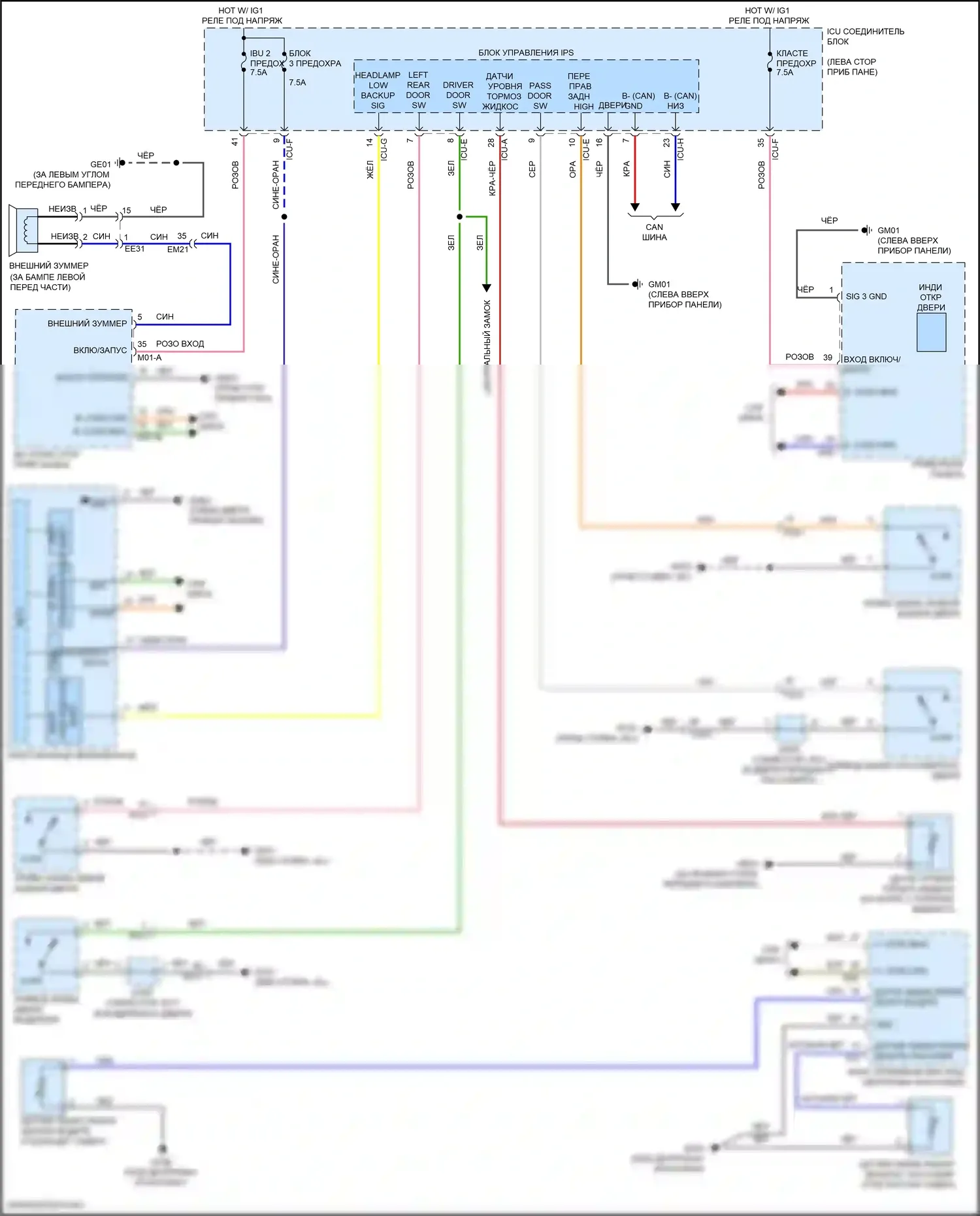 IONIQ 5 Hyundai I (2021-2024): Электросхема утора 