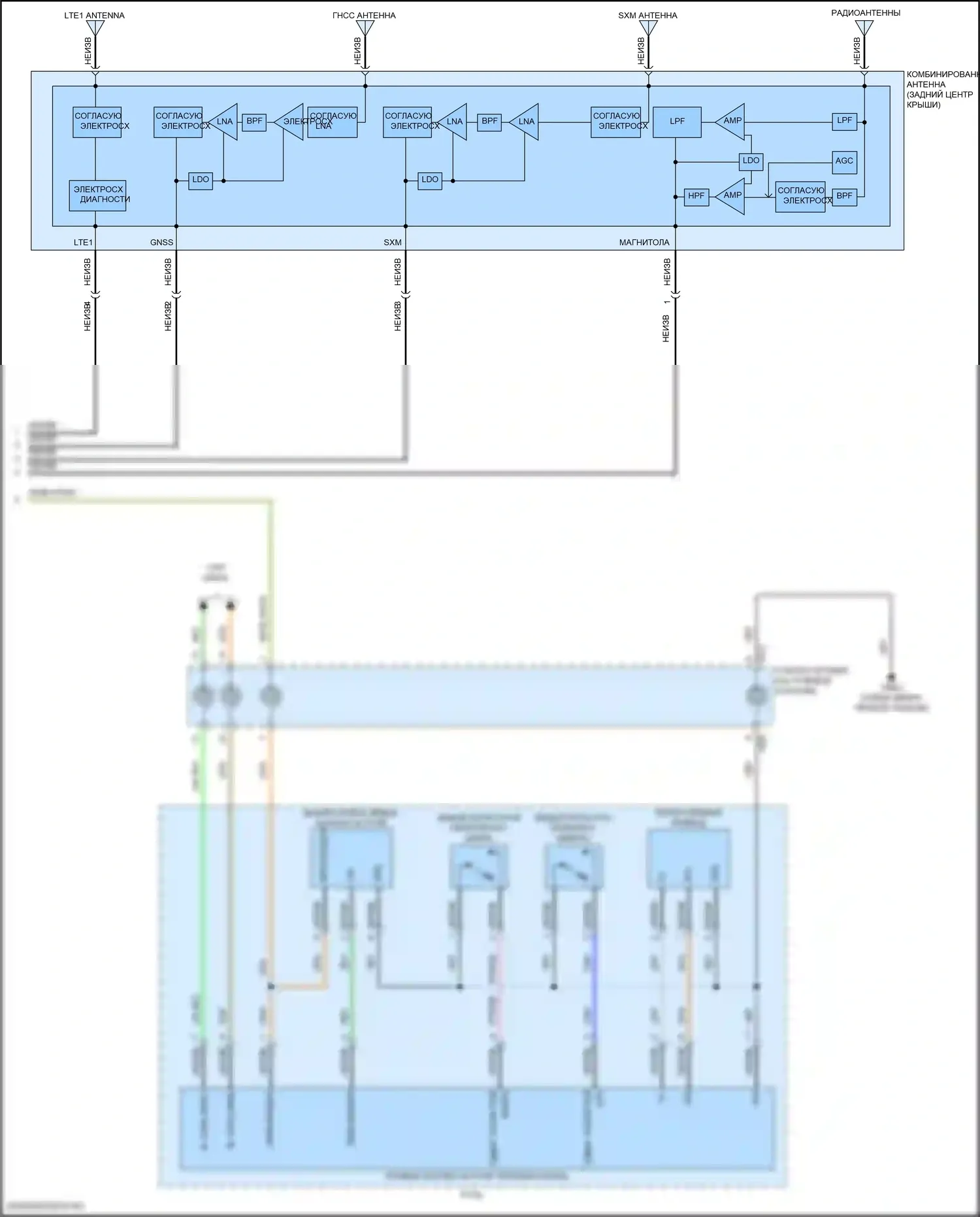 IONIQ 5 Hyundai I (2021-2024): Электросхема навигации, без усилителя (4 из 4) 