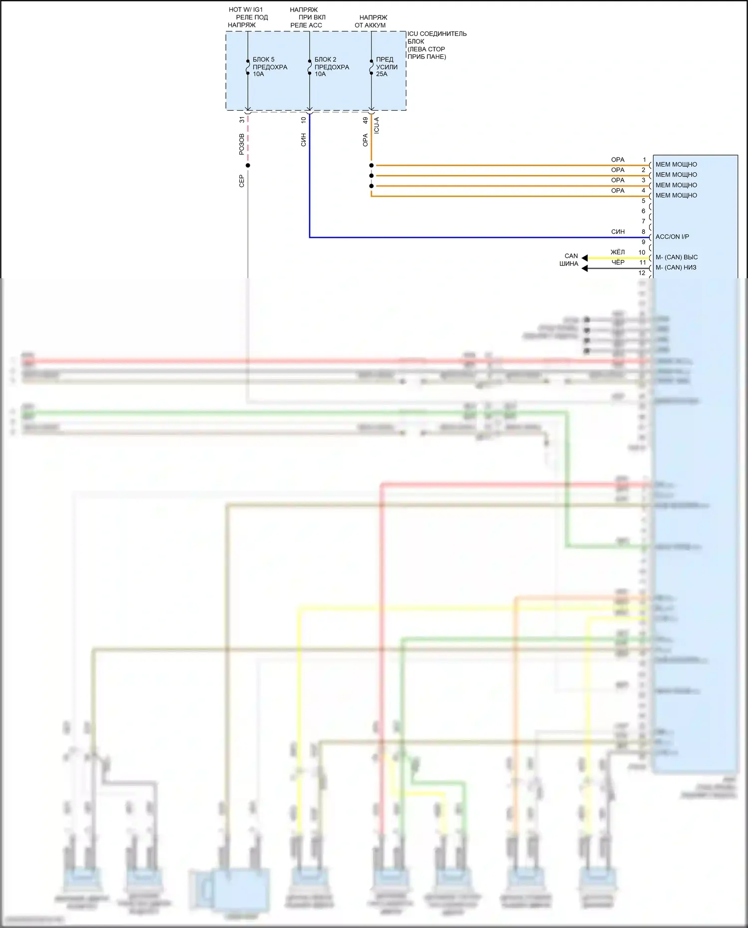 IONIQ 5 Hyundai I (2021-2024): Электросхема навигации, с усилителем (5 из 5) 