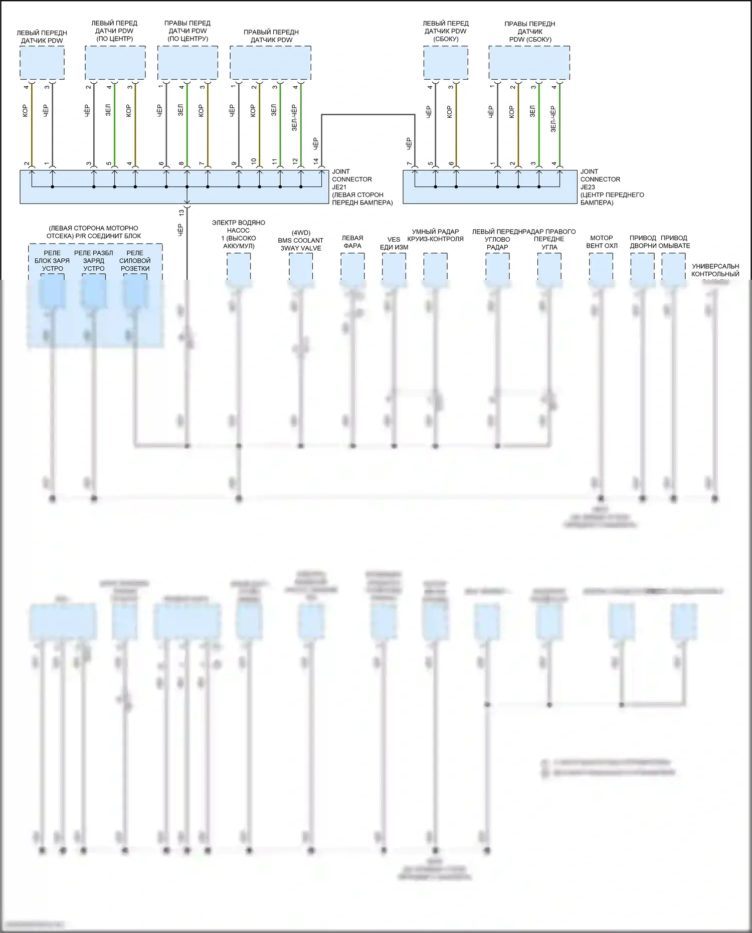 IONIQ 5 Hyundai I (2021-2024): Электросхема разводки массы (3 из 7) 