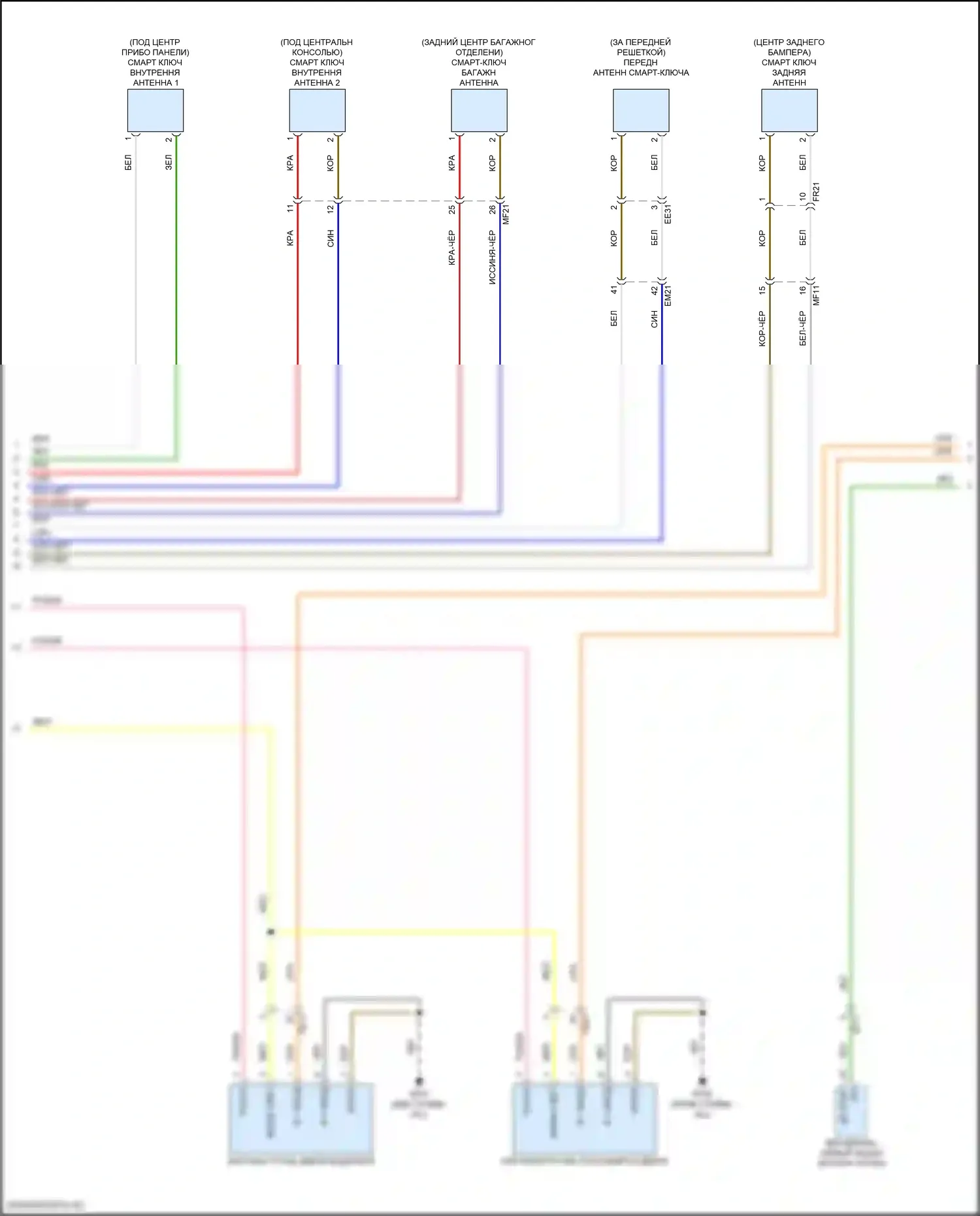 IONIQ 5 Hyundai I (2021-2024): Электросхема центрального замка, без nfc (3 из 7) 