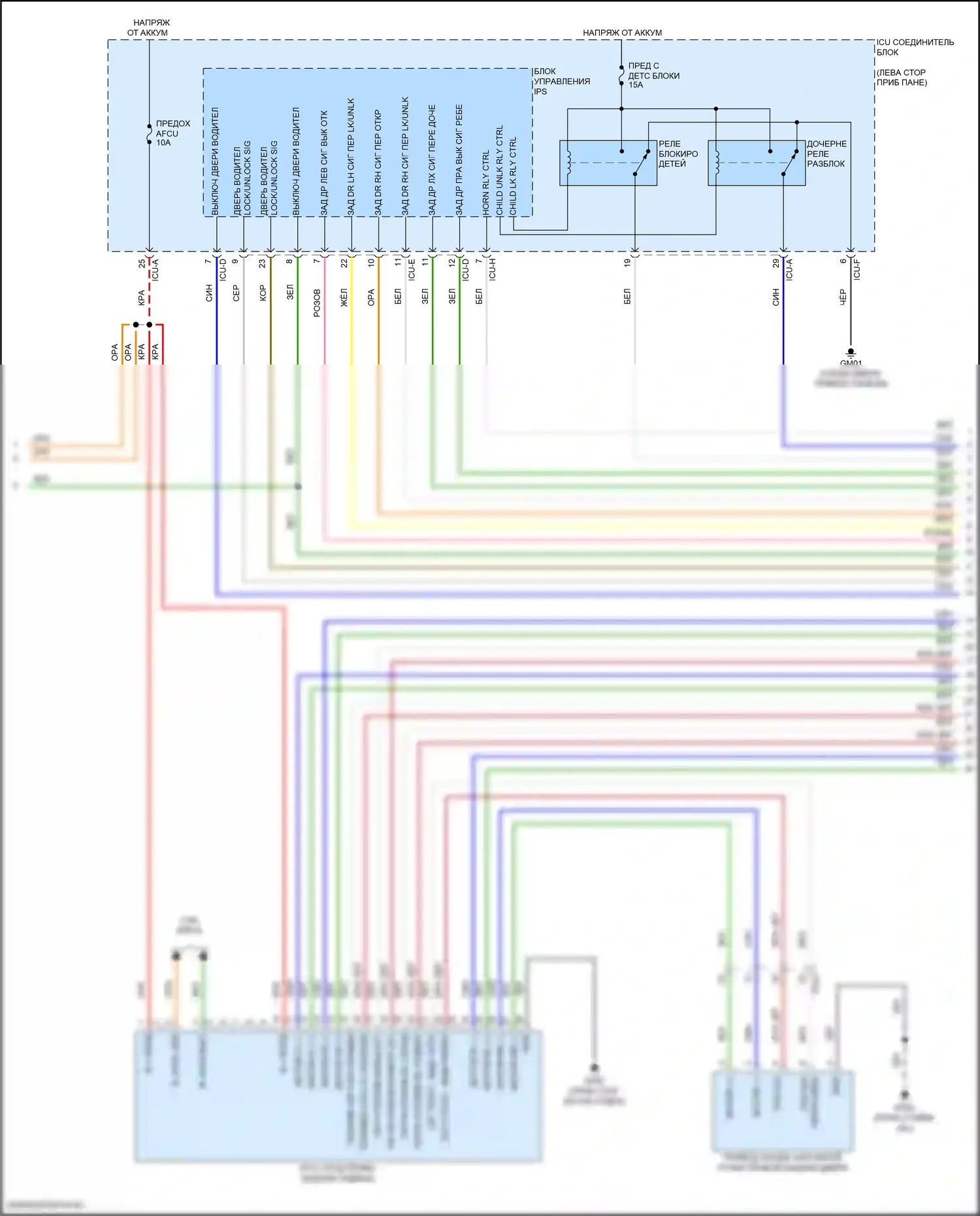 IONIQ 5 Hyundai I (2021-2024): Электросхема центрального замка, без nfc (4 из 7) 