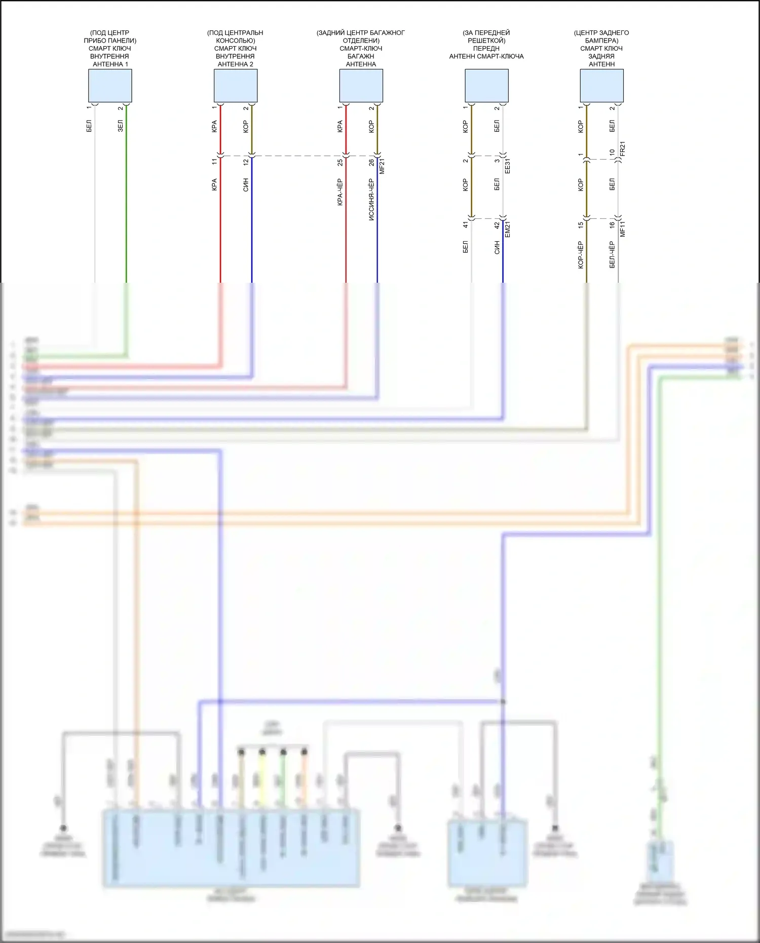 IONIQ 5 Hyundai I (2021-2024): Электросхема центрального замка, с nfc (3 из 6) 