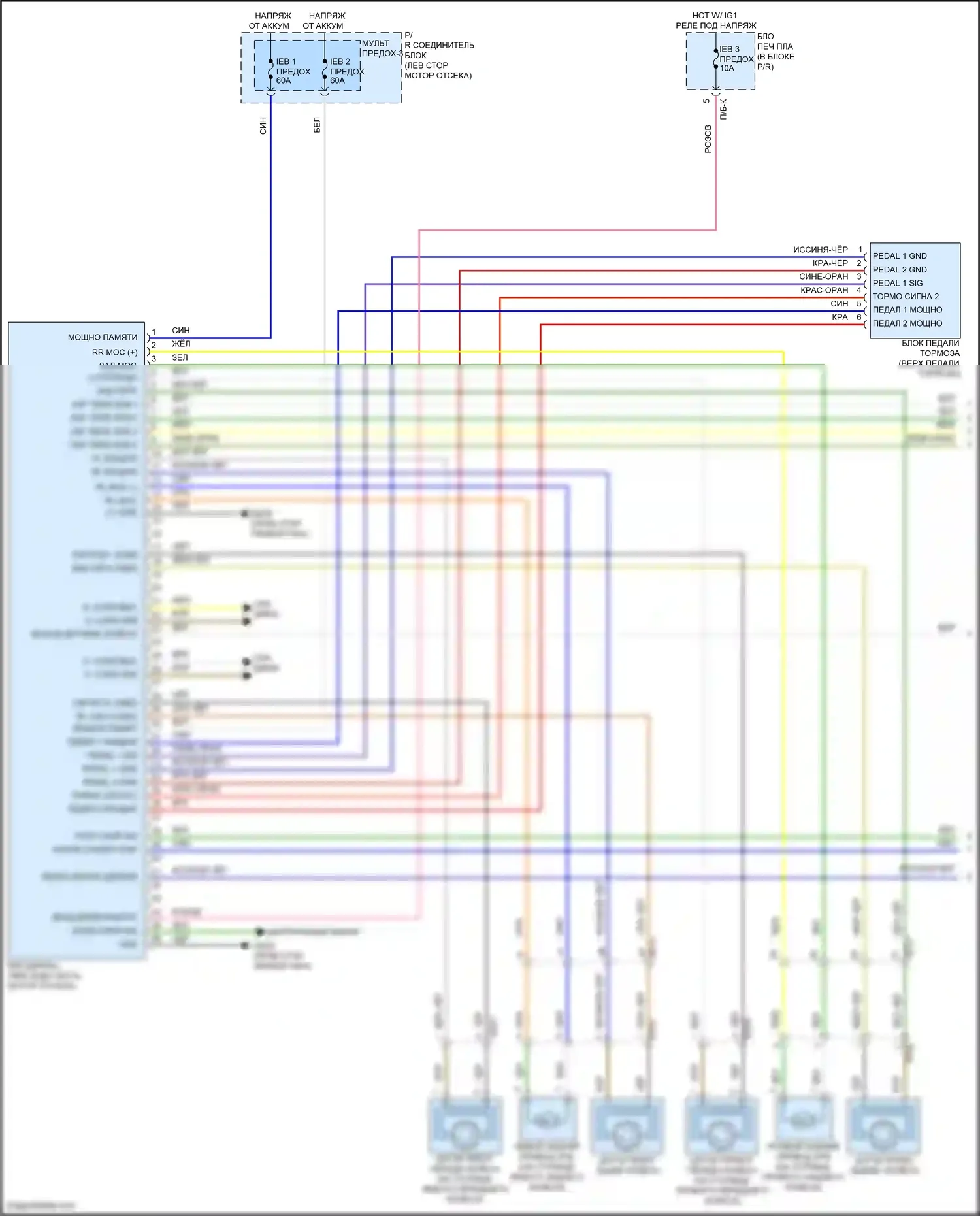 IONIQ 6 Hyundai I (2022-2024): Антиблокировочная система abs электросхема (1 из 2) 