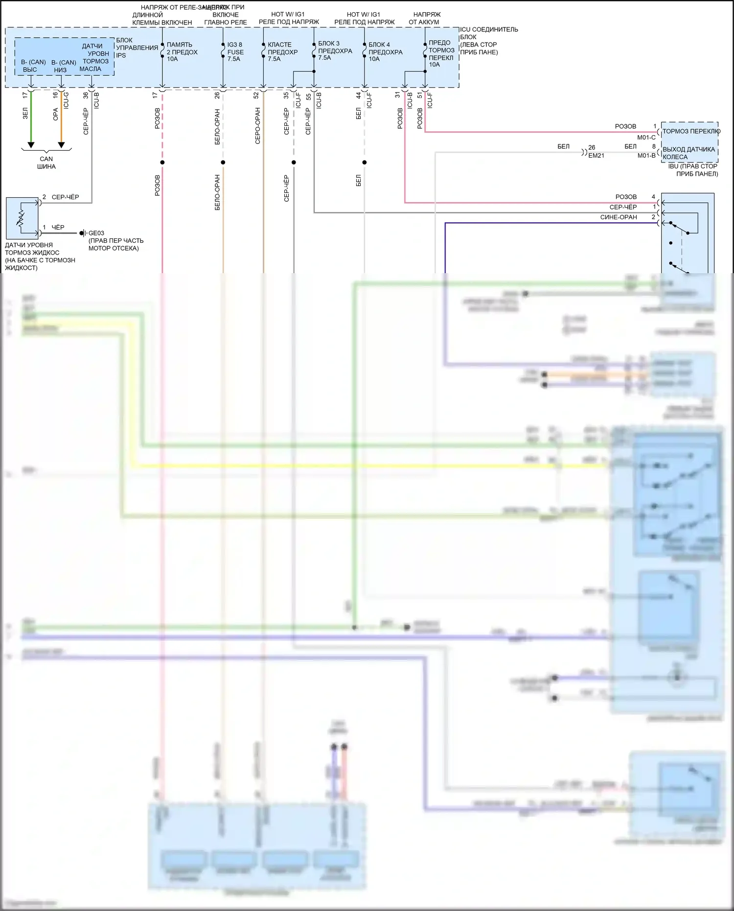 IONIQ 6 Hyundai I (2022-2024): Антиблокировочная система abs электросхема (2 из 2) 