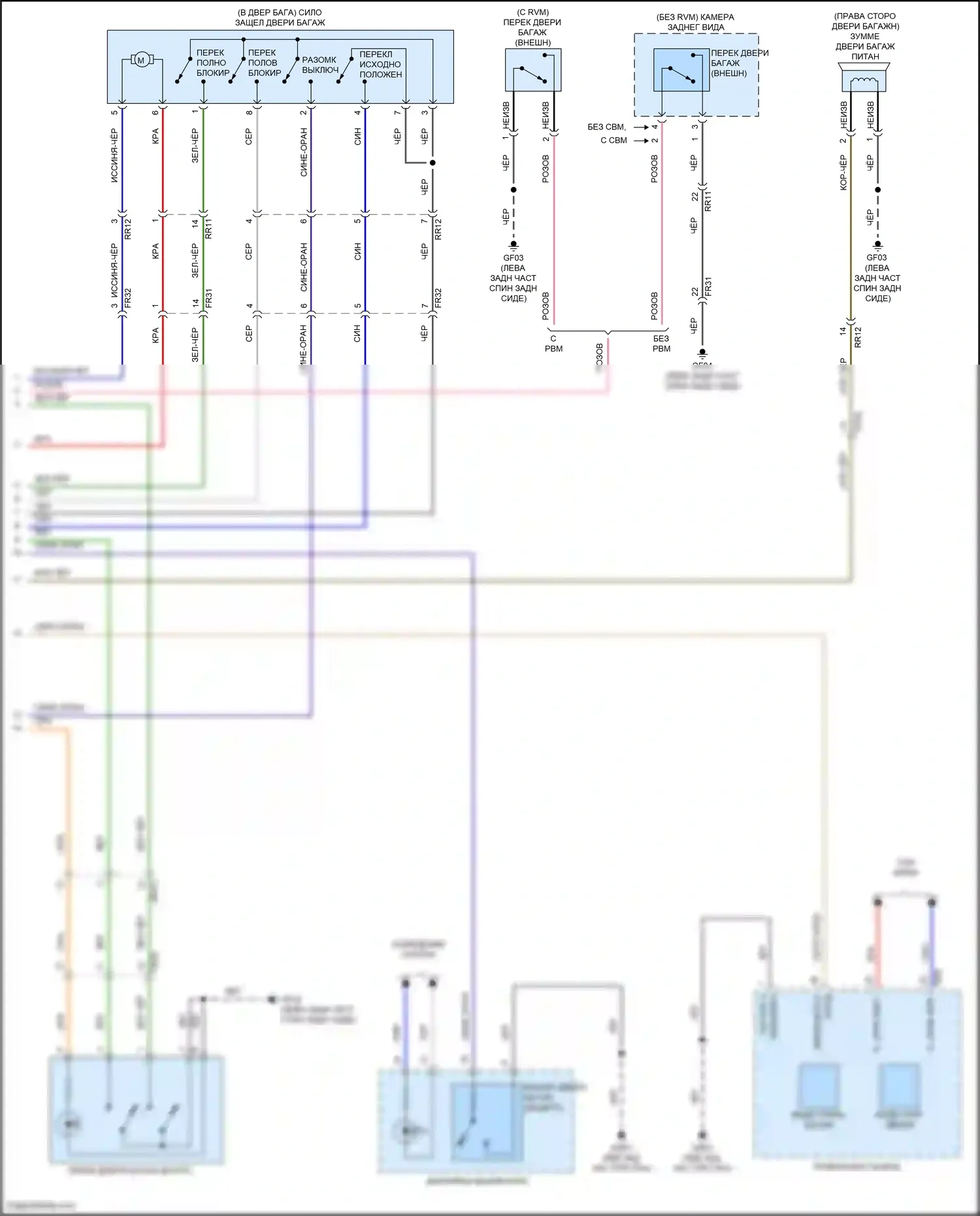 IONIQ 6 Hyundai I (2022-2024): Электросхема силовой двери багажника (2 из 2) 