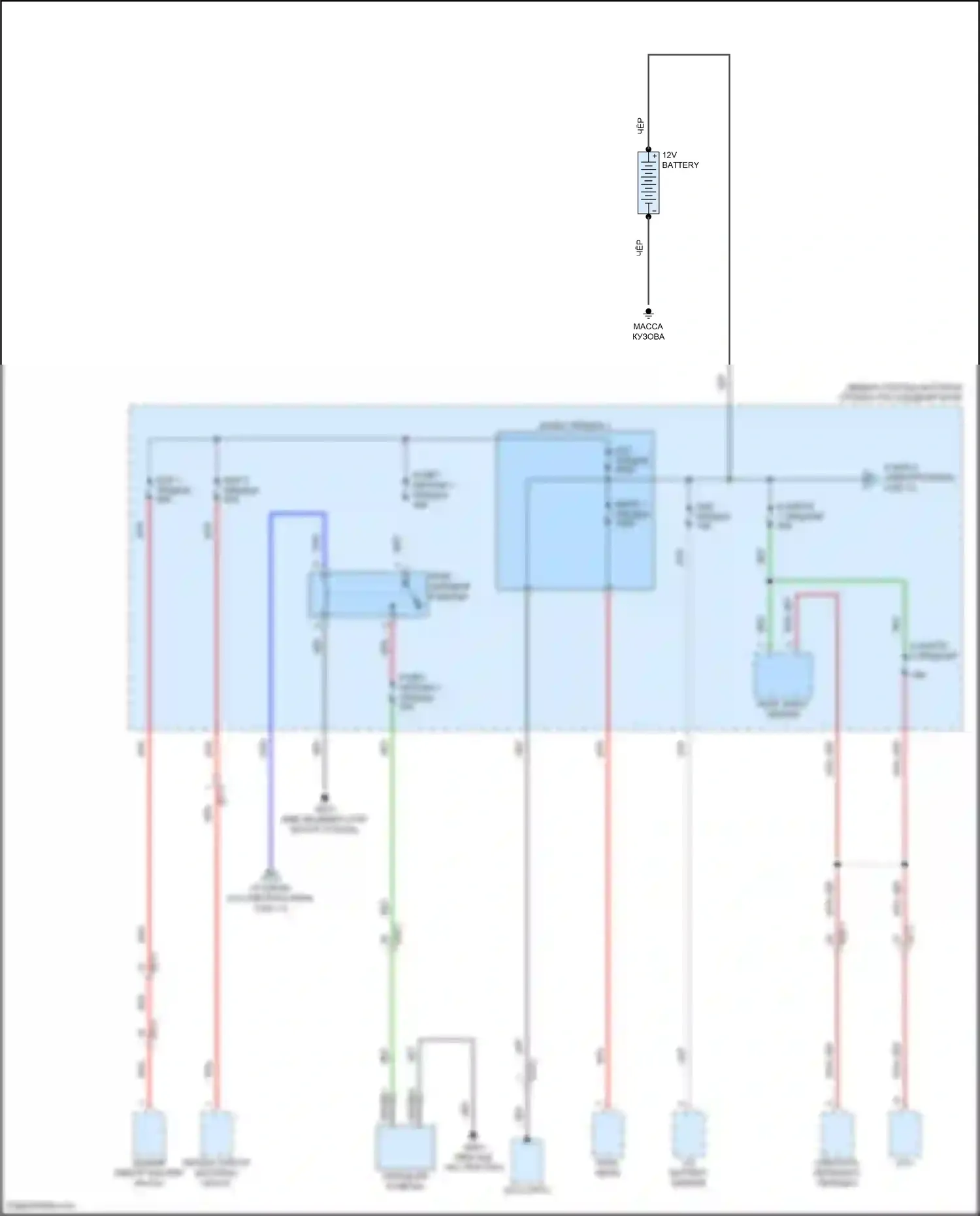 IONIQ 6 Hyundai I (2022-2024): Электросхема блока предохранителей реле (1 из 11) 