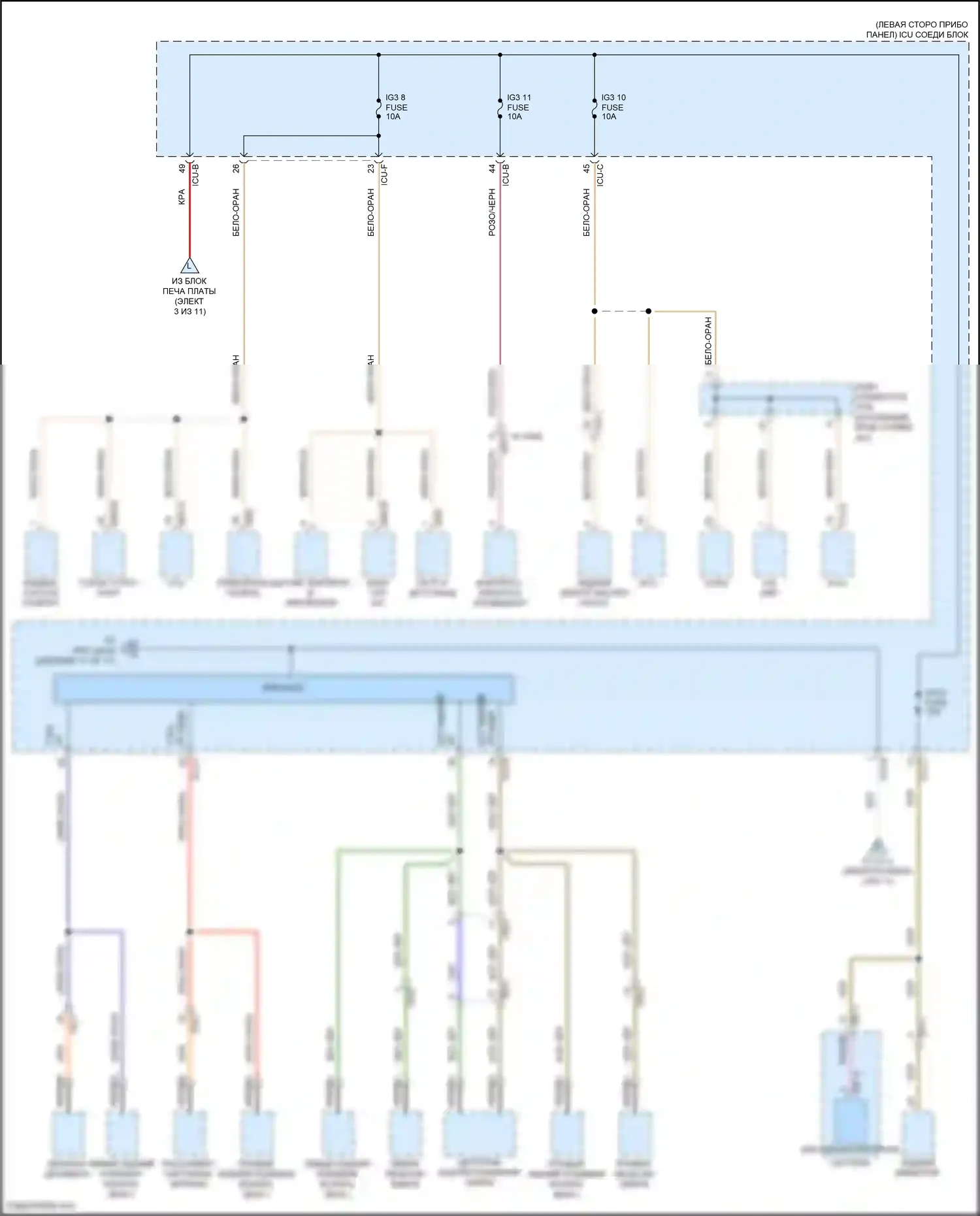 IONIQ 6 Hyundai I (2022-2024): Электросхема блока предохранителей реле (10 из 11) 