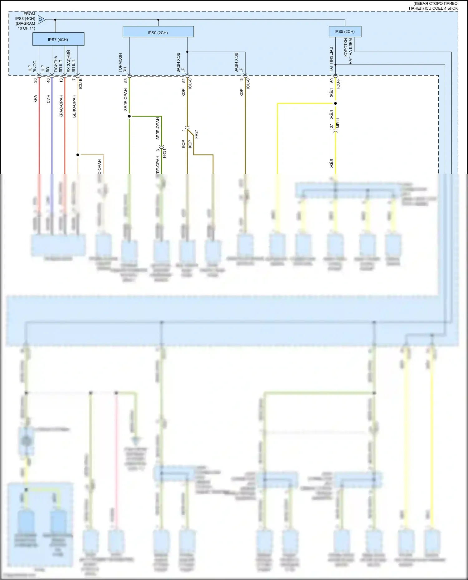 IONIQ 6 Hyundai I (2022-2024): Электросхема блока предохранителей реле (11 из 11) 