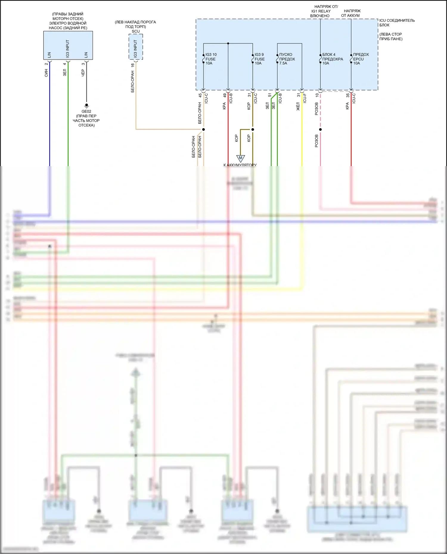 IONIQ 6 Hyundai I (2022-2024): Электросхема двигателя электрическая, стандартная 2wd (15 из 17) 