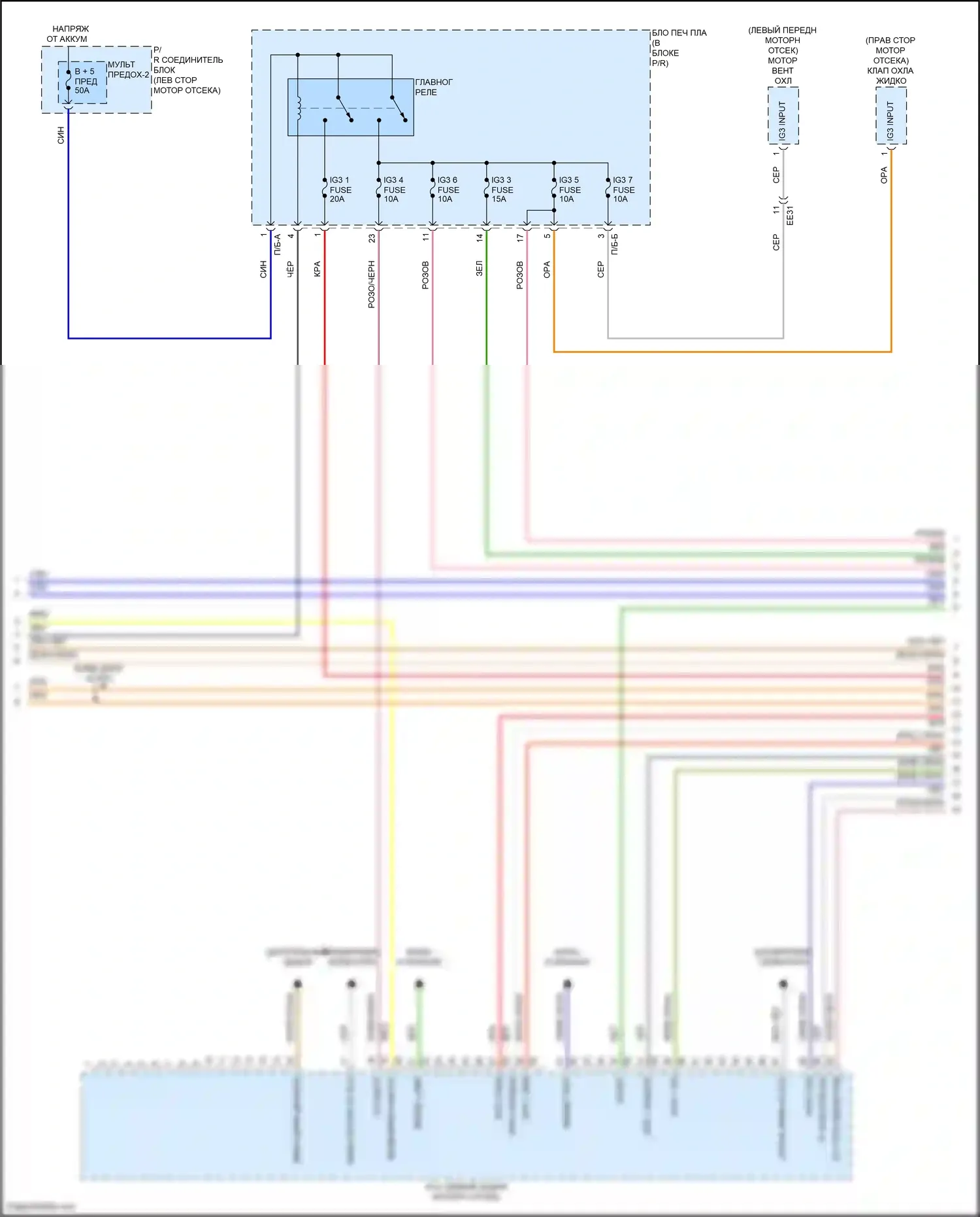 IONIQ 6 Hyundai I (2022-2024): Электросхема электрическая двигателя большой дальности 2wd (15 из 19) 