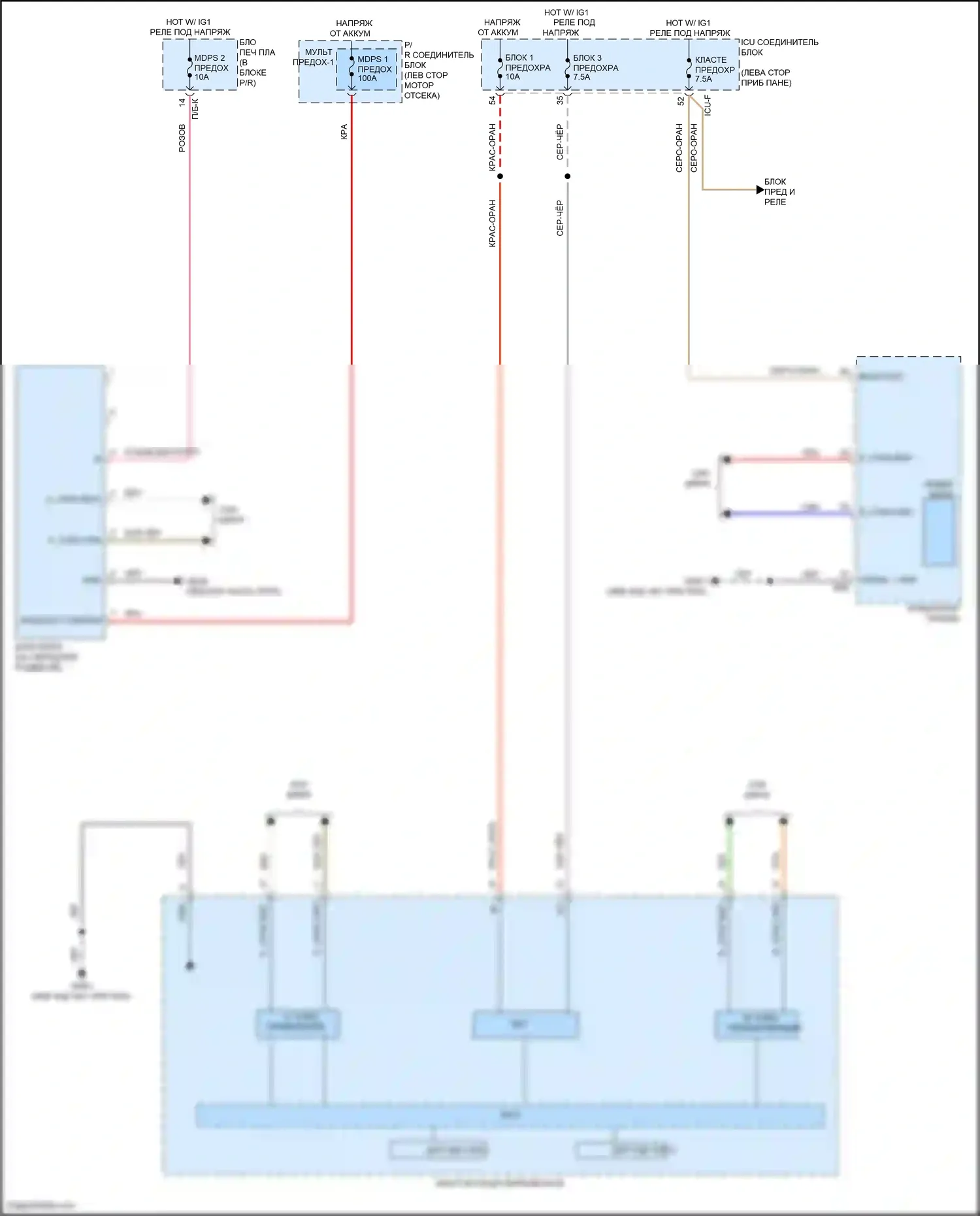 IONIQ 6 Hyundai I (2022-2024): Электросхема электроусилителя руля 